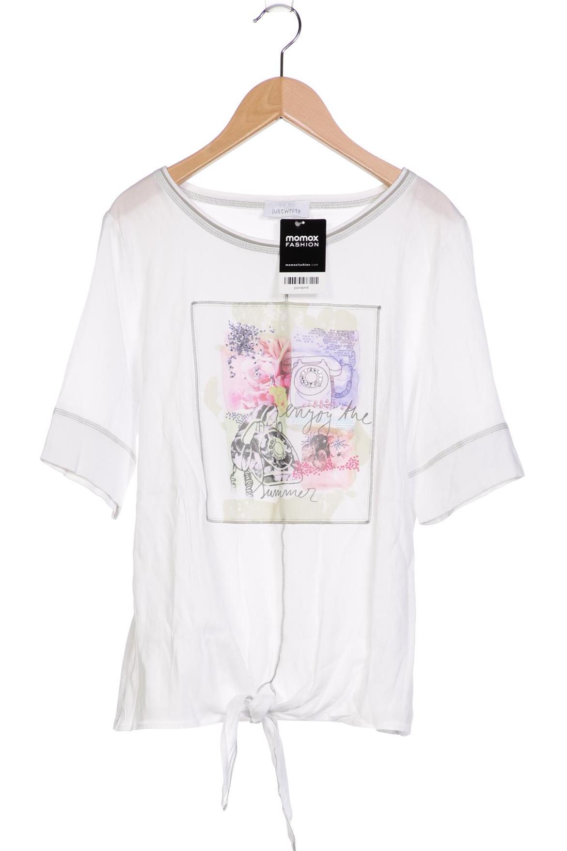 

justWhite Damen T-Shirt, weiß, Gr. 42