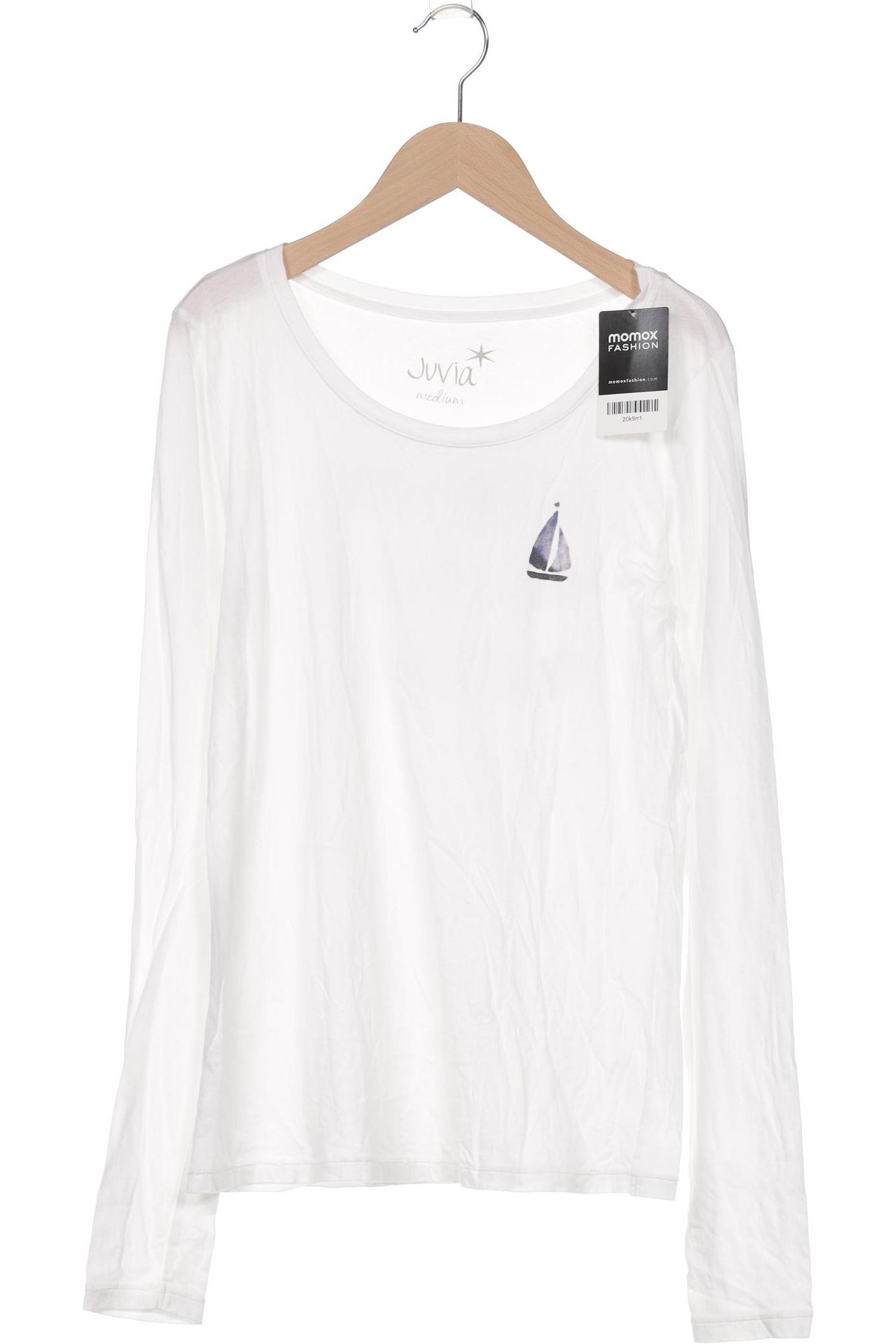 

Juvia Damen Langarmshirt, weiß, Gr. 38