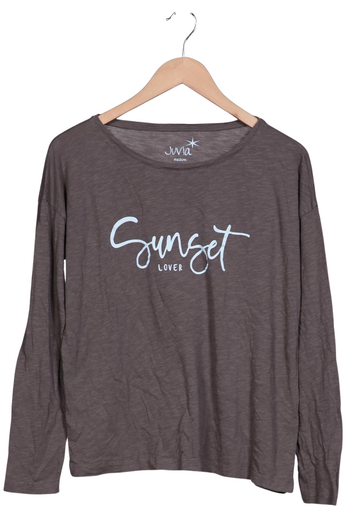 

Juvia Damen Langarmshirt, grau, Gr. 38