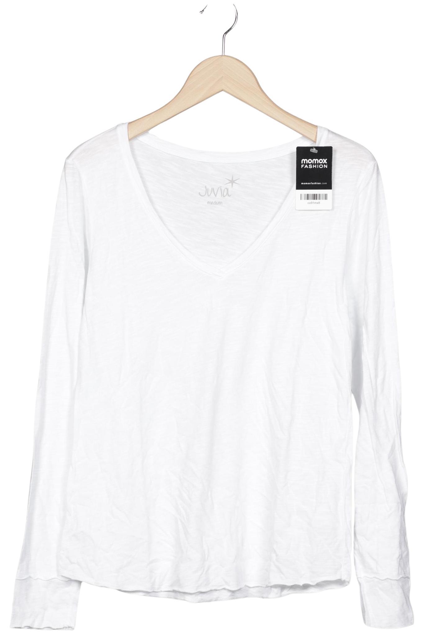 

Juvia Damen Langarmshirt, weiß, Gr. 38