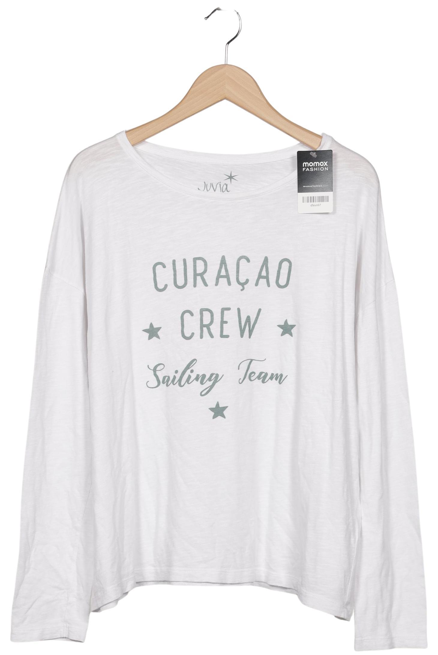 

Juvia Damen Langarmshirt, weiß, Gr. 44