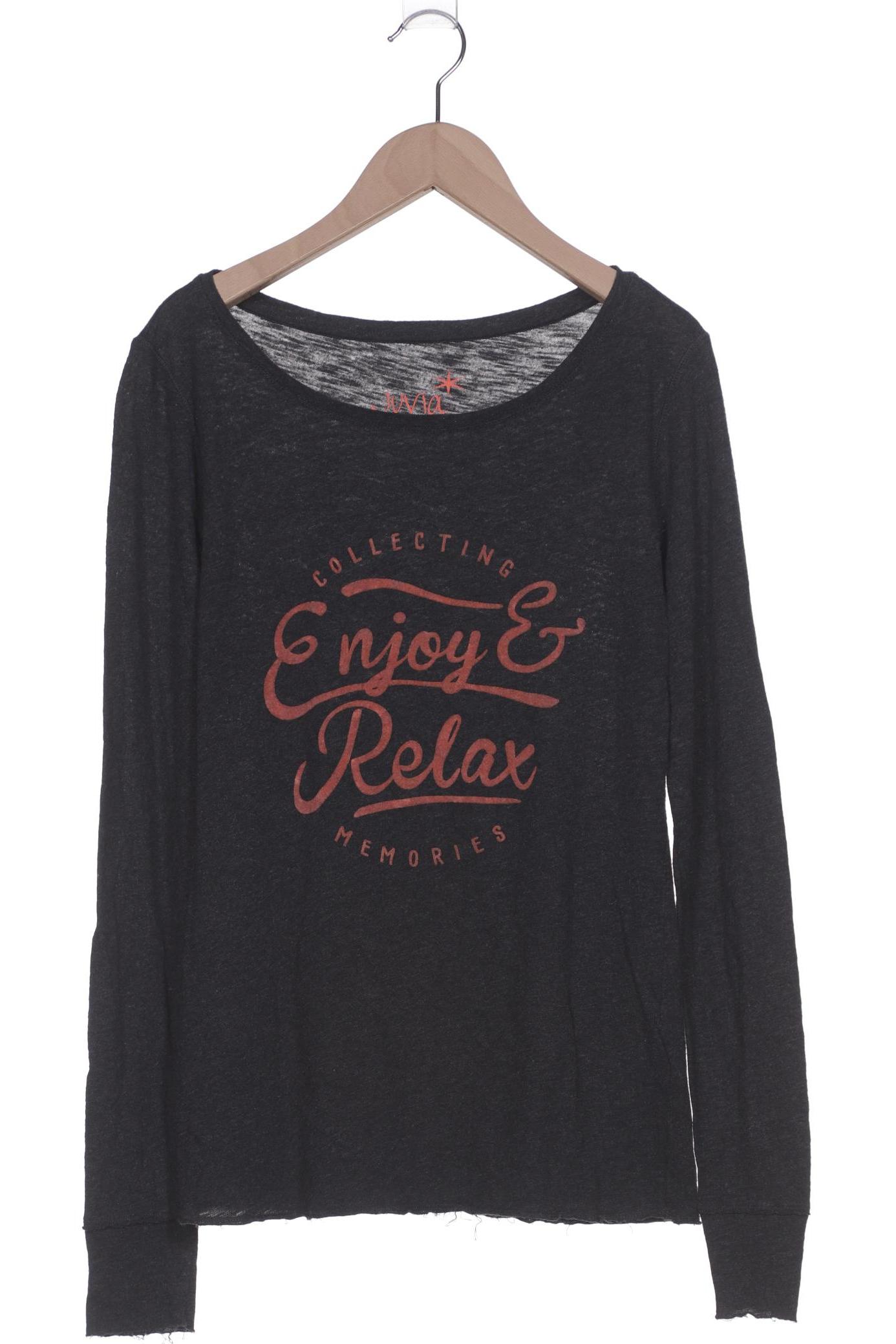 

Juvia Damen Langarmshirt, grau, Gr. 34