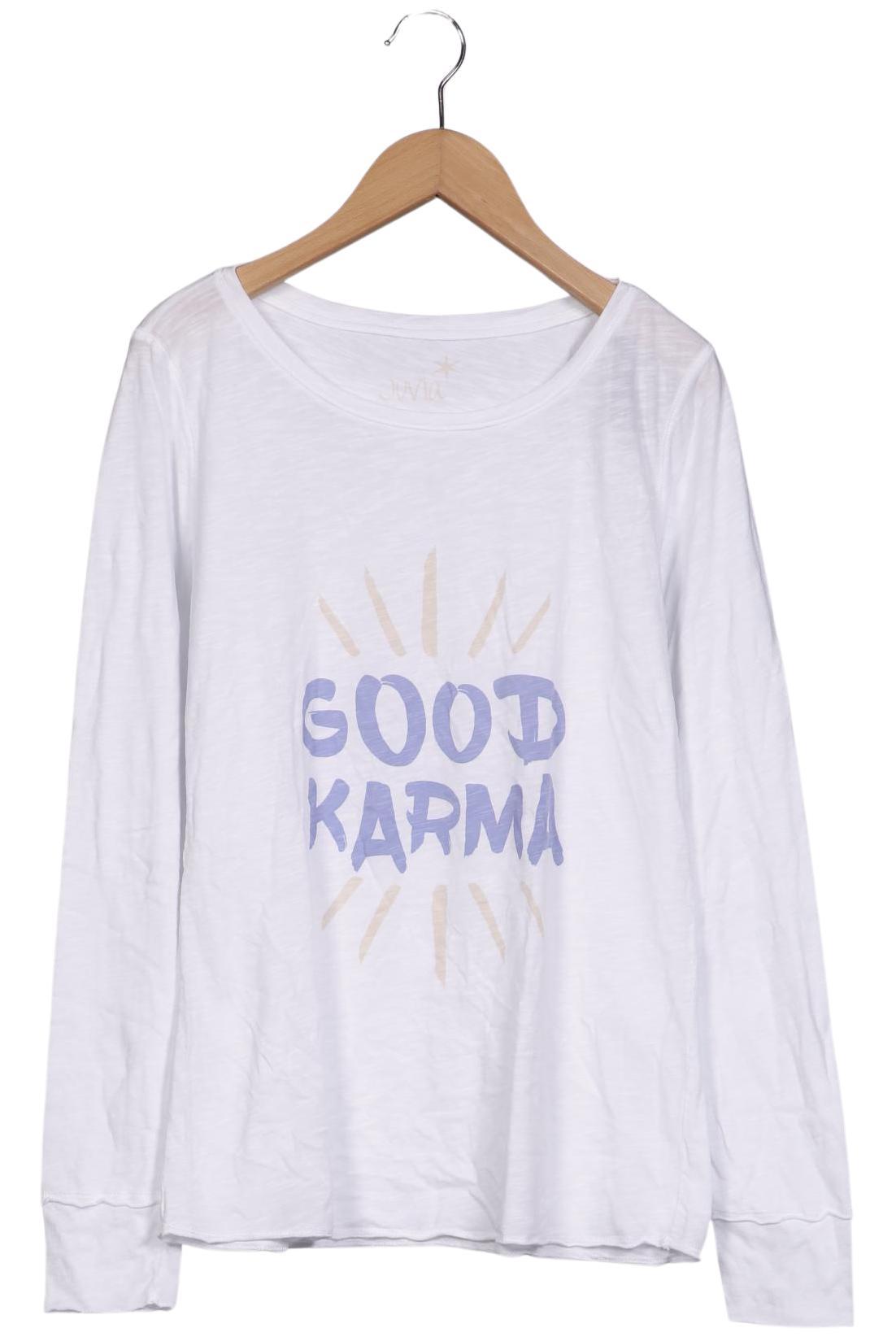 

Juvia Damen Langarmshirt, weiß, Gr. 36