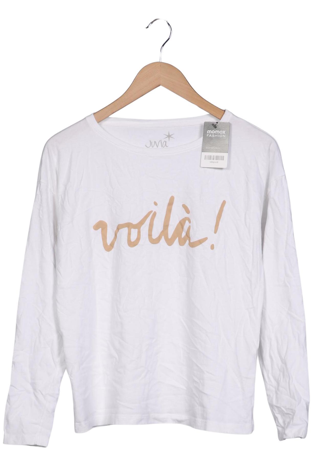 

Juvia Damen Langarmshirt, weiß, Gr. 34