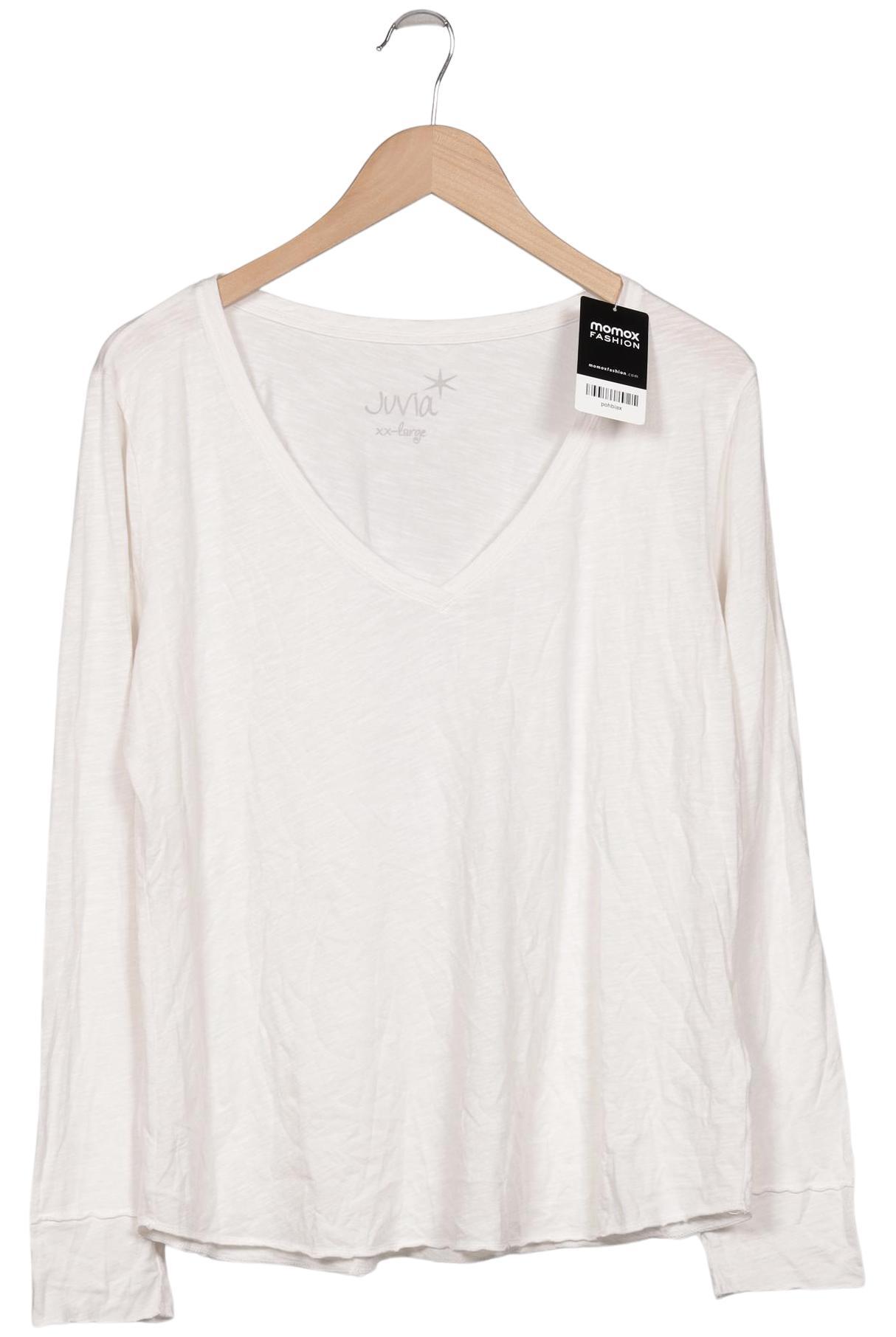 

Juvia Damen Langarmshirt, weiß, Gr. 46