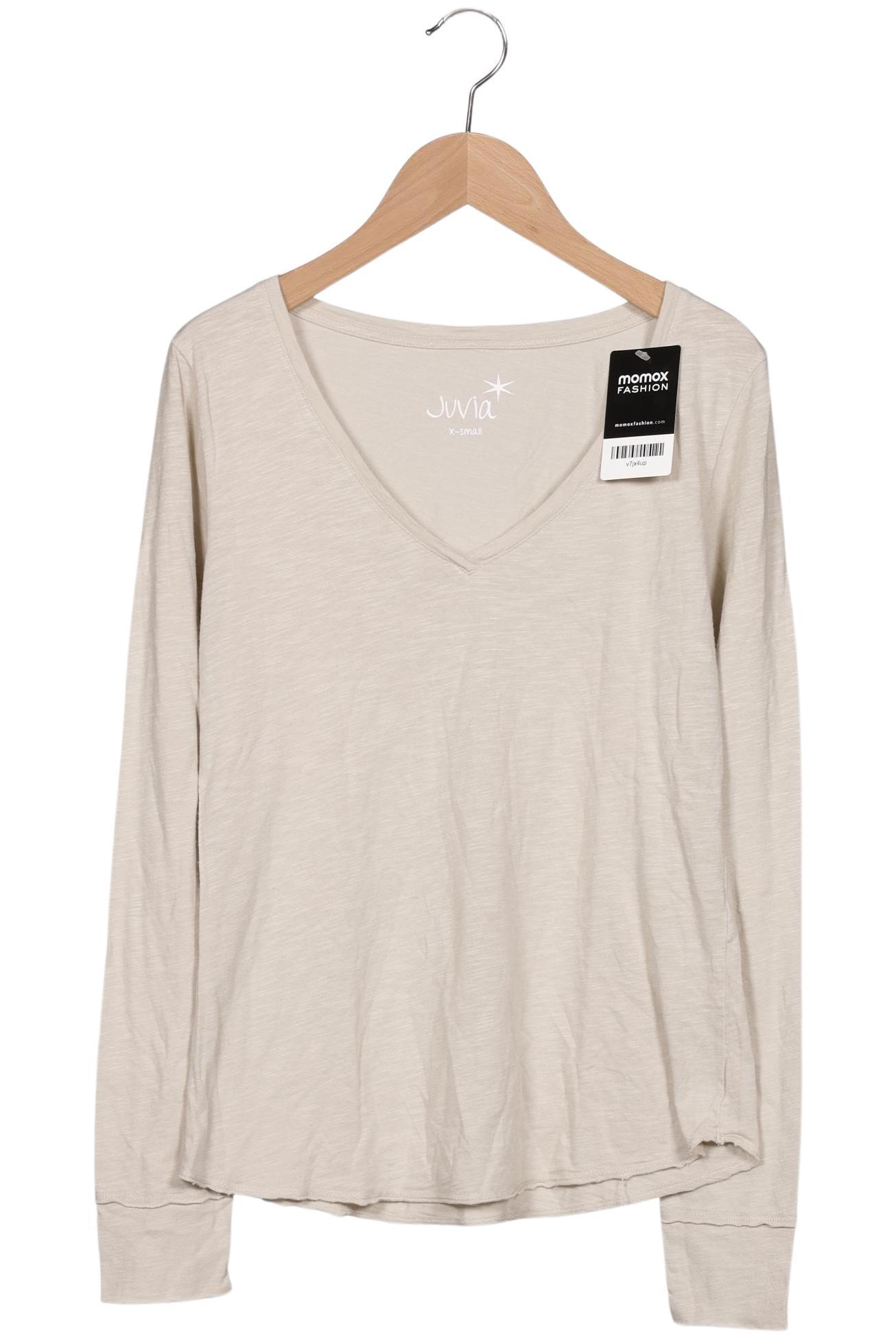 

Juvia Damen Langarmshirt, beige, Gr. 34
