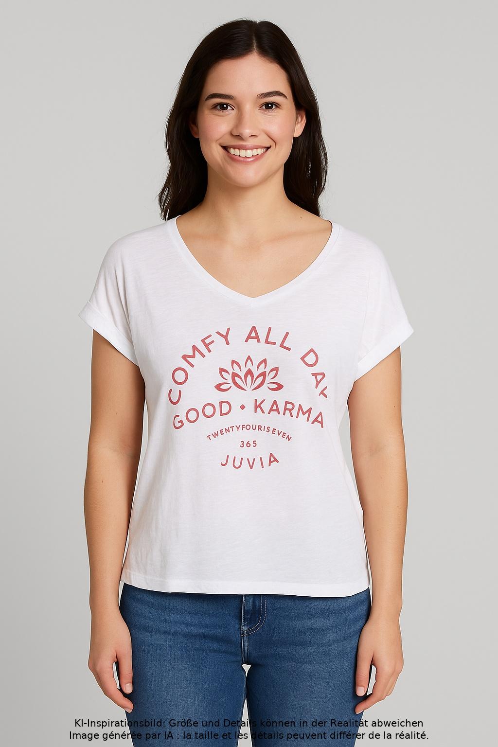 

Juvia Damen T-Shirt, weiß, Gr. 36