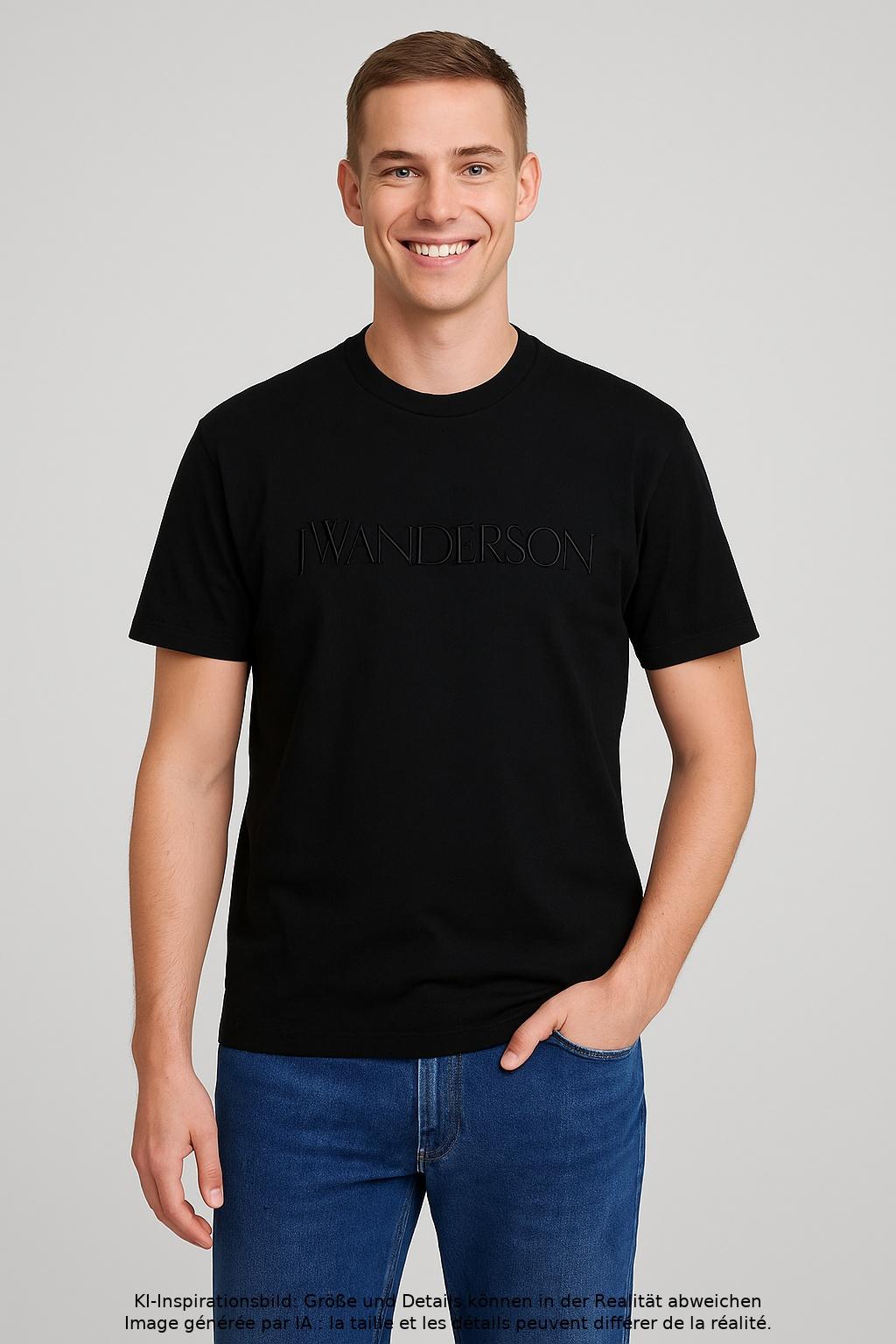 

JW Anderson Herren T-Shirt, schwarz, Gr. 46
