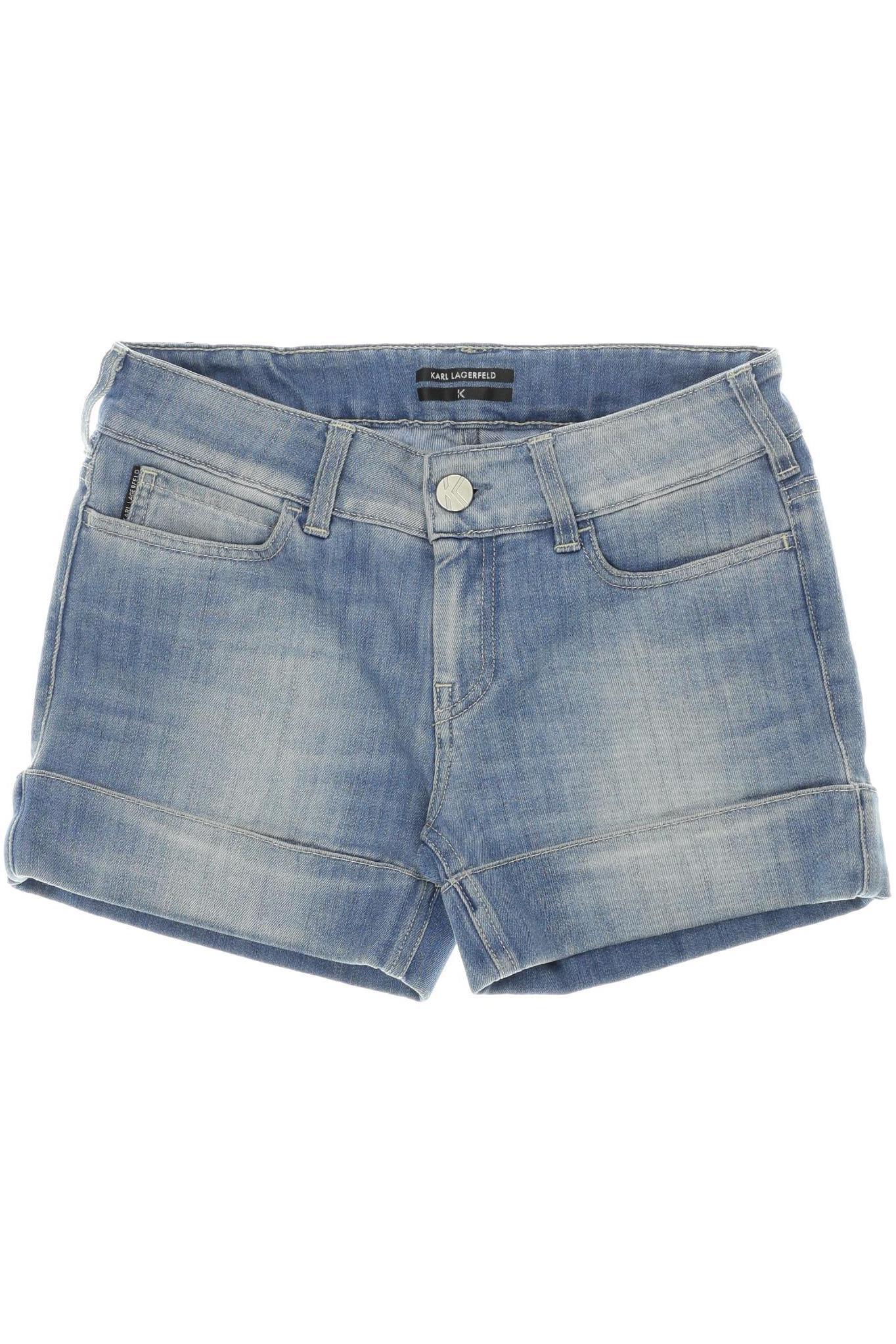 

K by Karl Lagerfeld Damen Shorts, blau, Gr. 28
