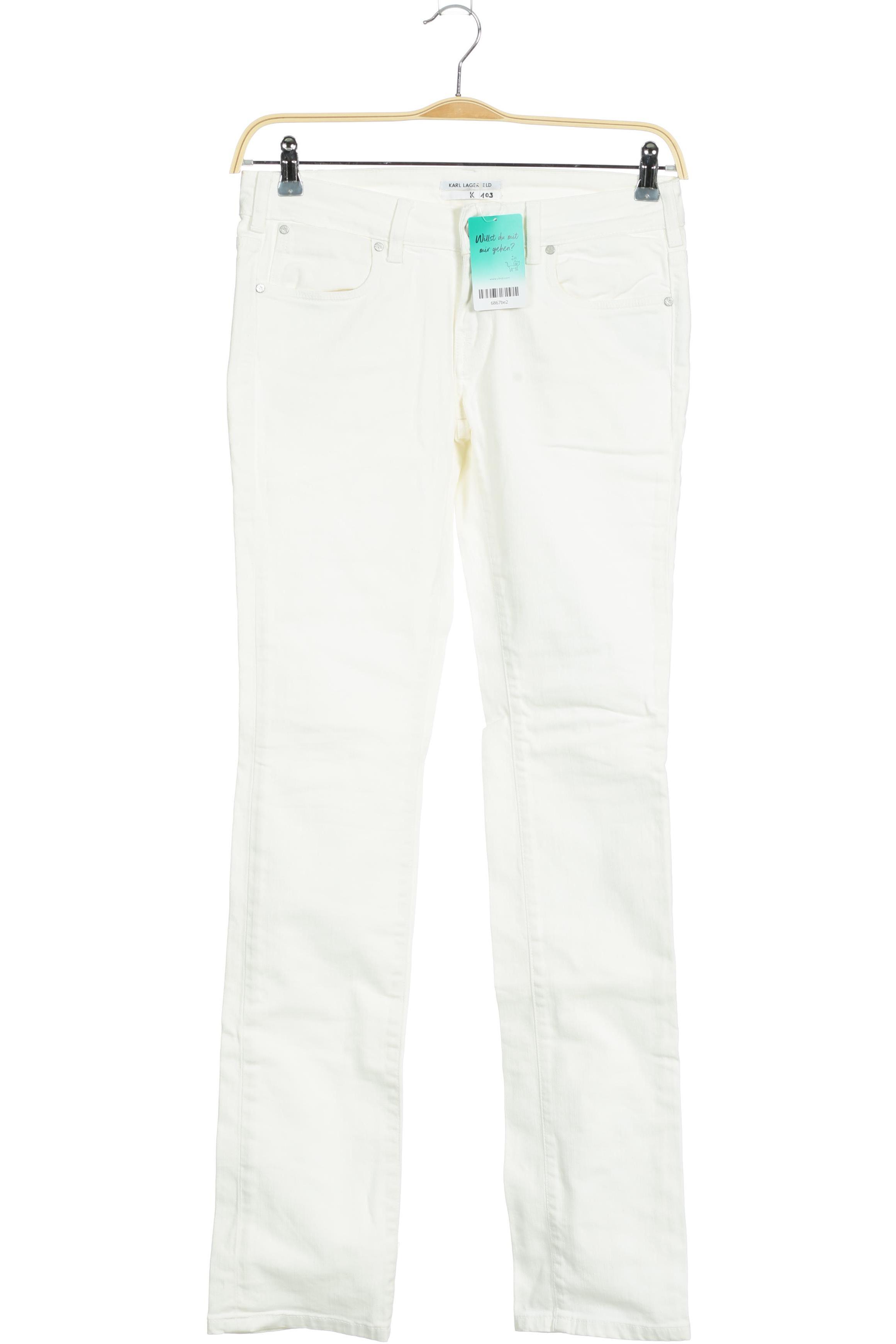 

K by Karl Lagerfeld Damen Jeans, weiß, Gr. 28