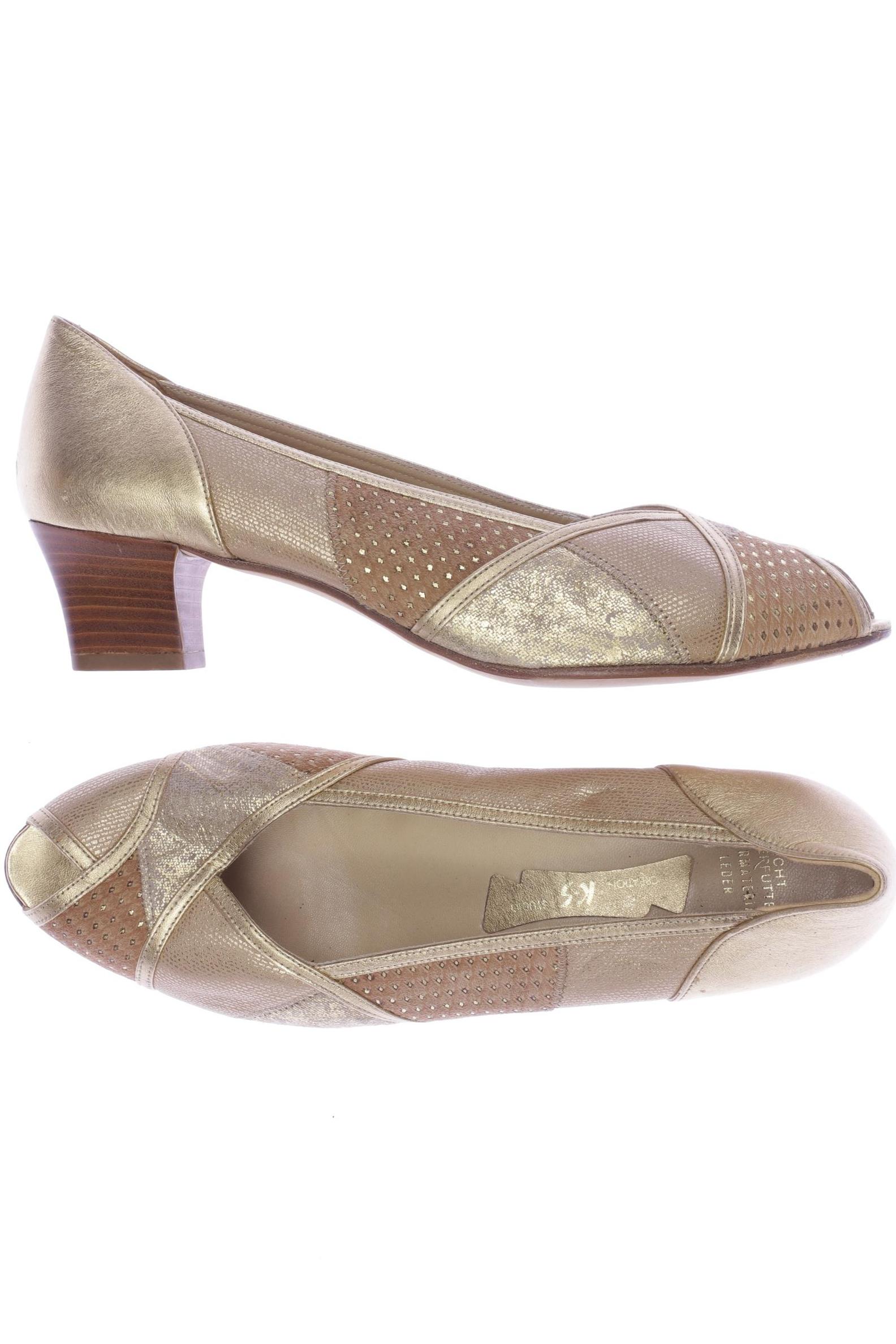 

K + S shoes Damen Pumps, gold, Gr. 6.5