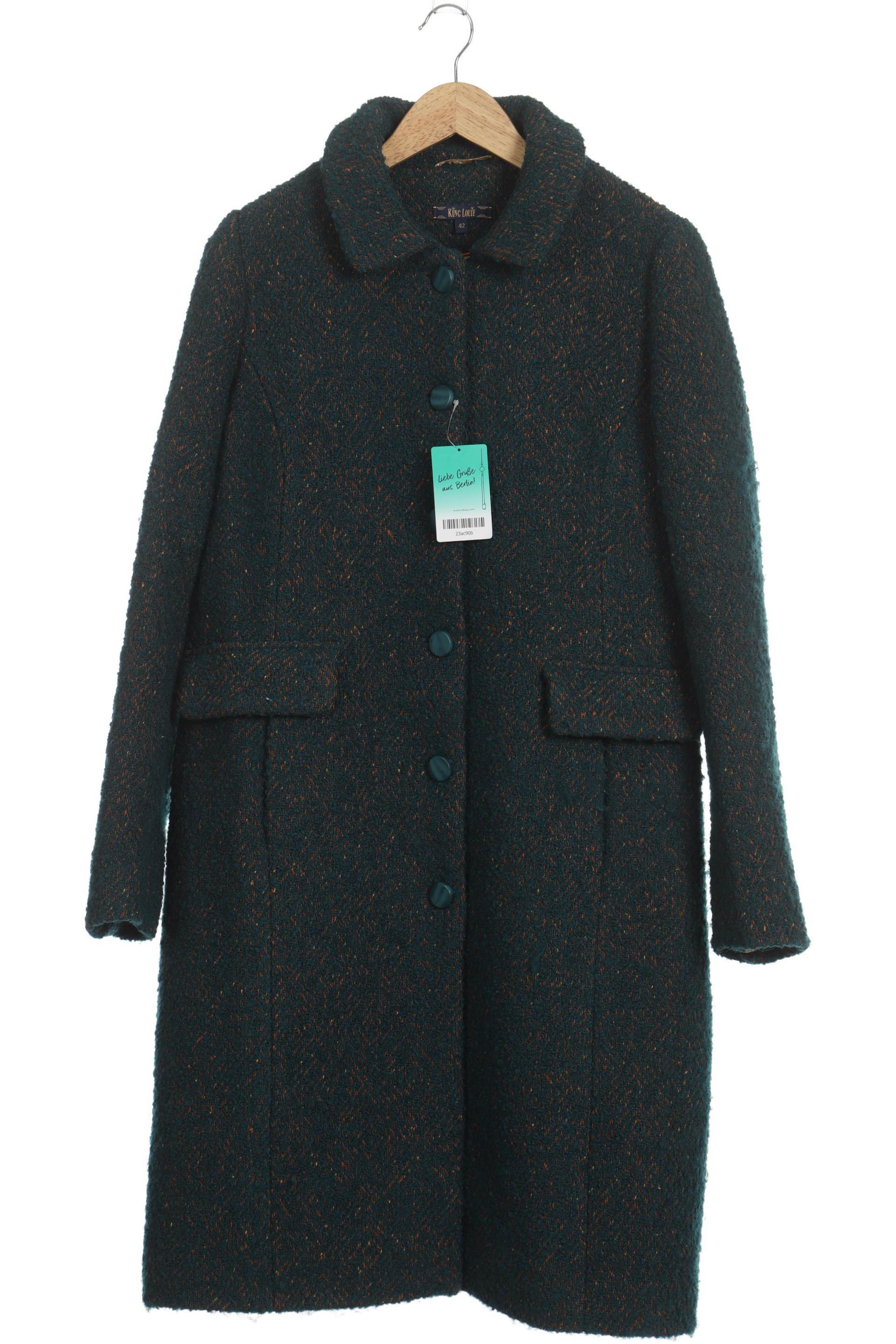 

King Louie Damen Mantel, grün, Gr. 42