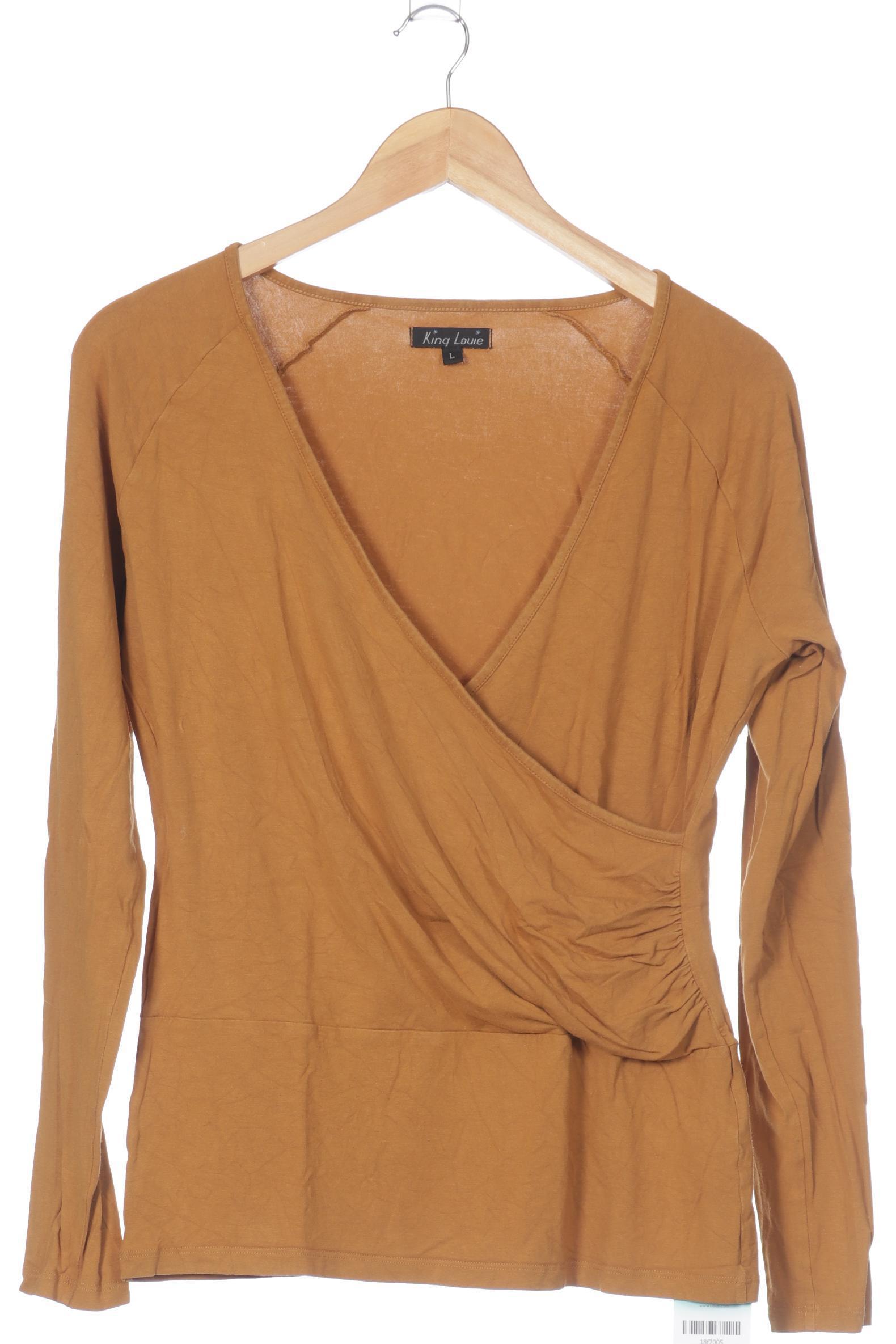 

King Louie Damen Langarmshirt, braun, Gr.