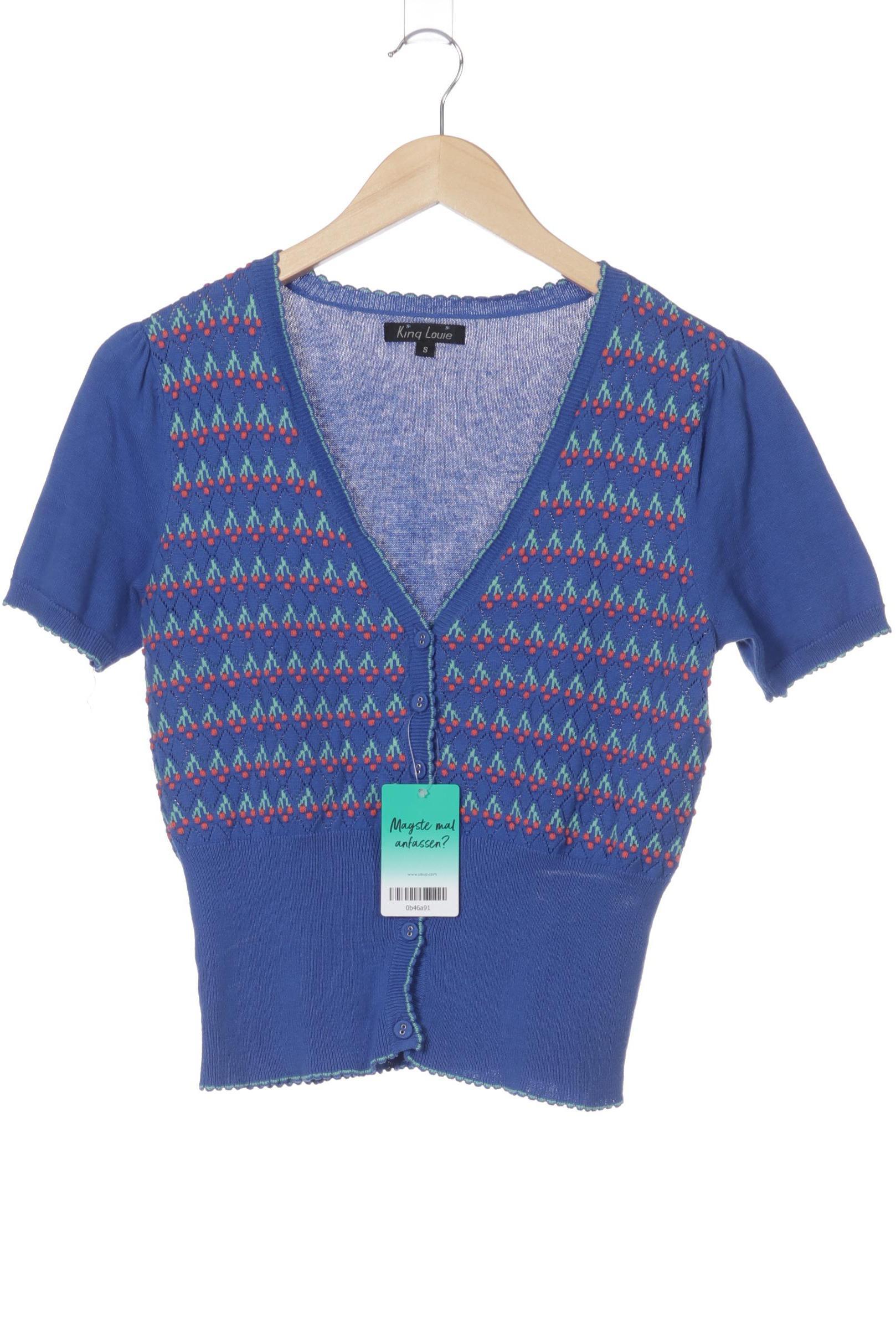 

King Louie Damen Strickjacke, blau, Gr.