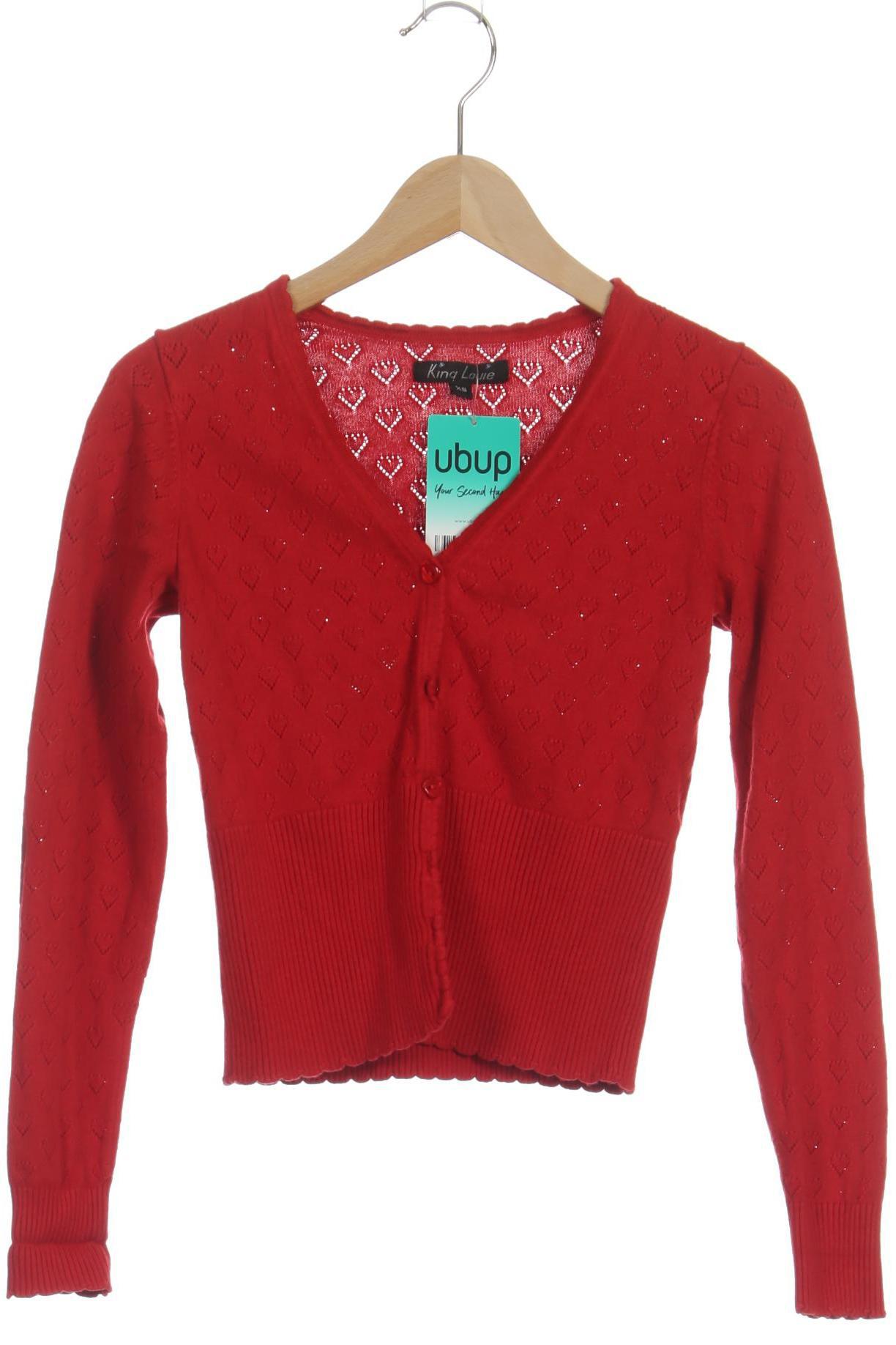 

King Louie Damen Strickjacke, rot, Gr.