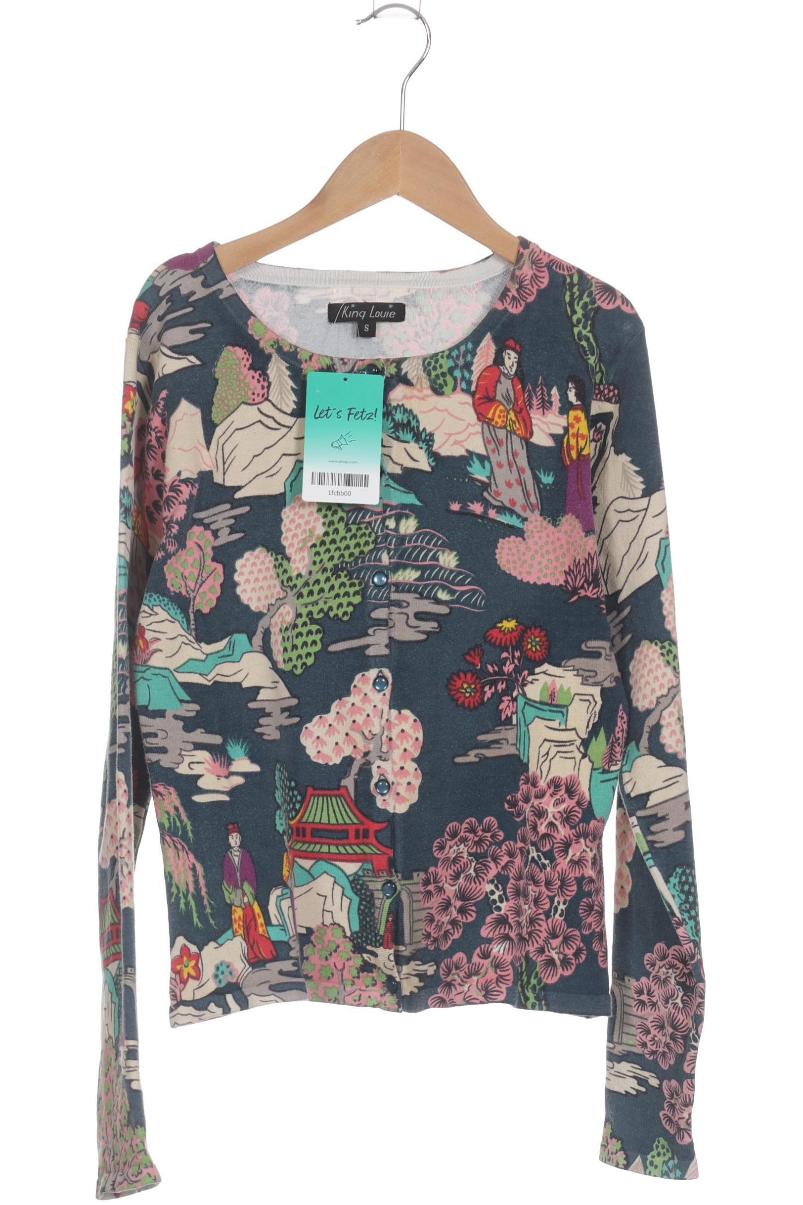 

King Louie Damen Strickjacke, blau, Gr.