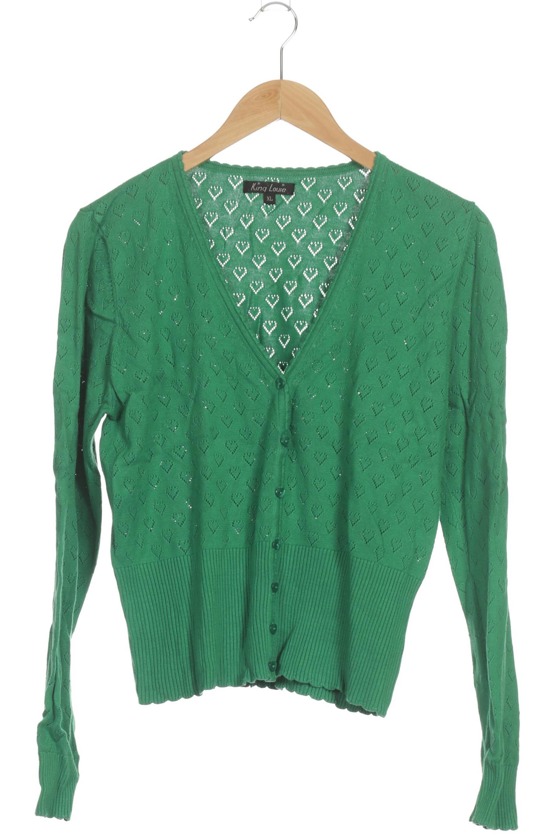 

King Louie Damen Strickjacke, grün, Gr.