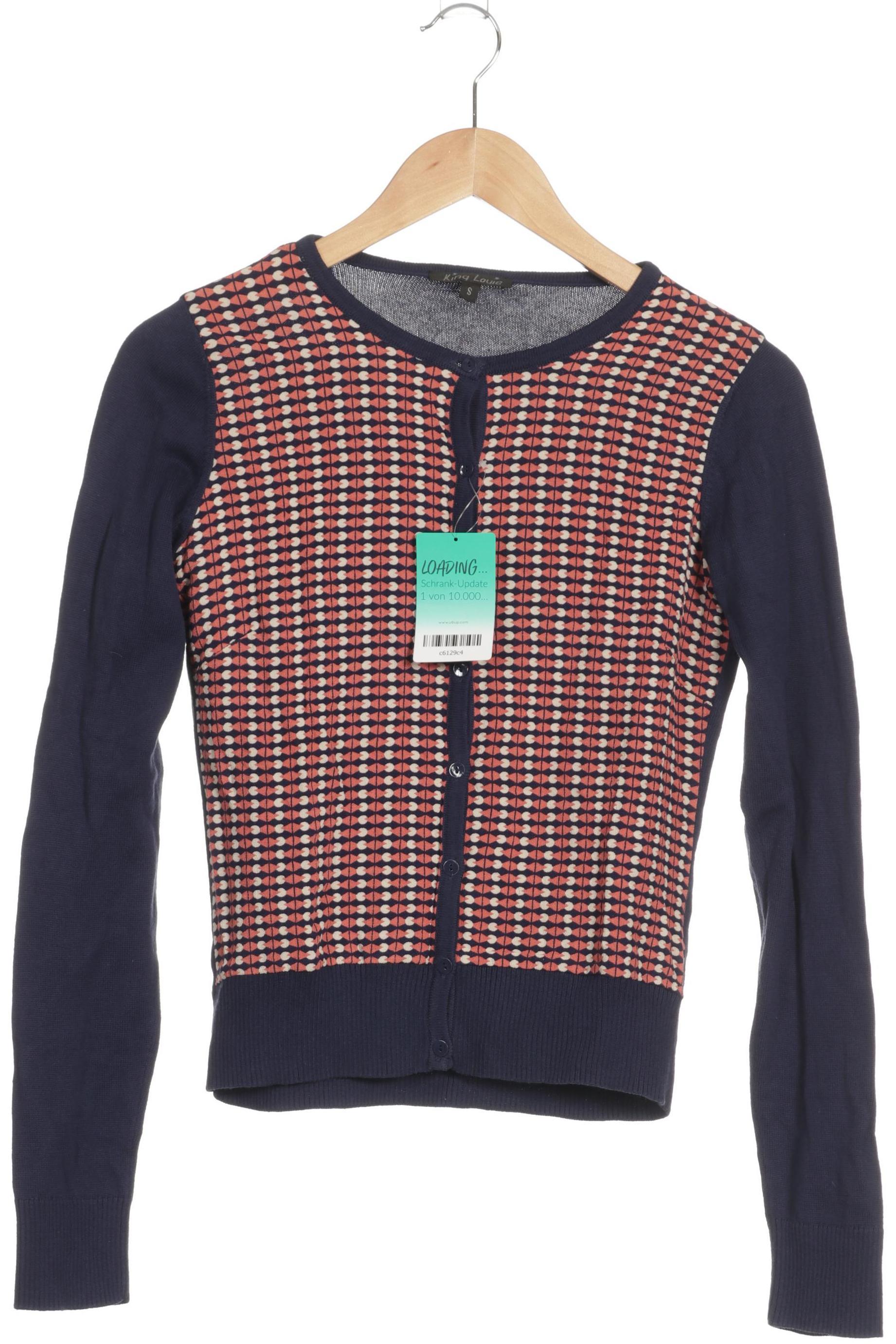 

King Louie Damen Strickjacke, blau, Gr.