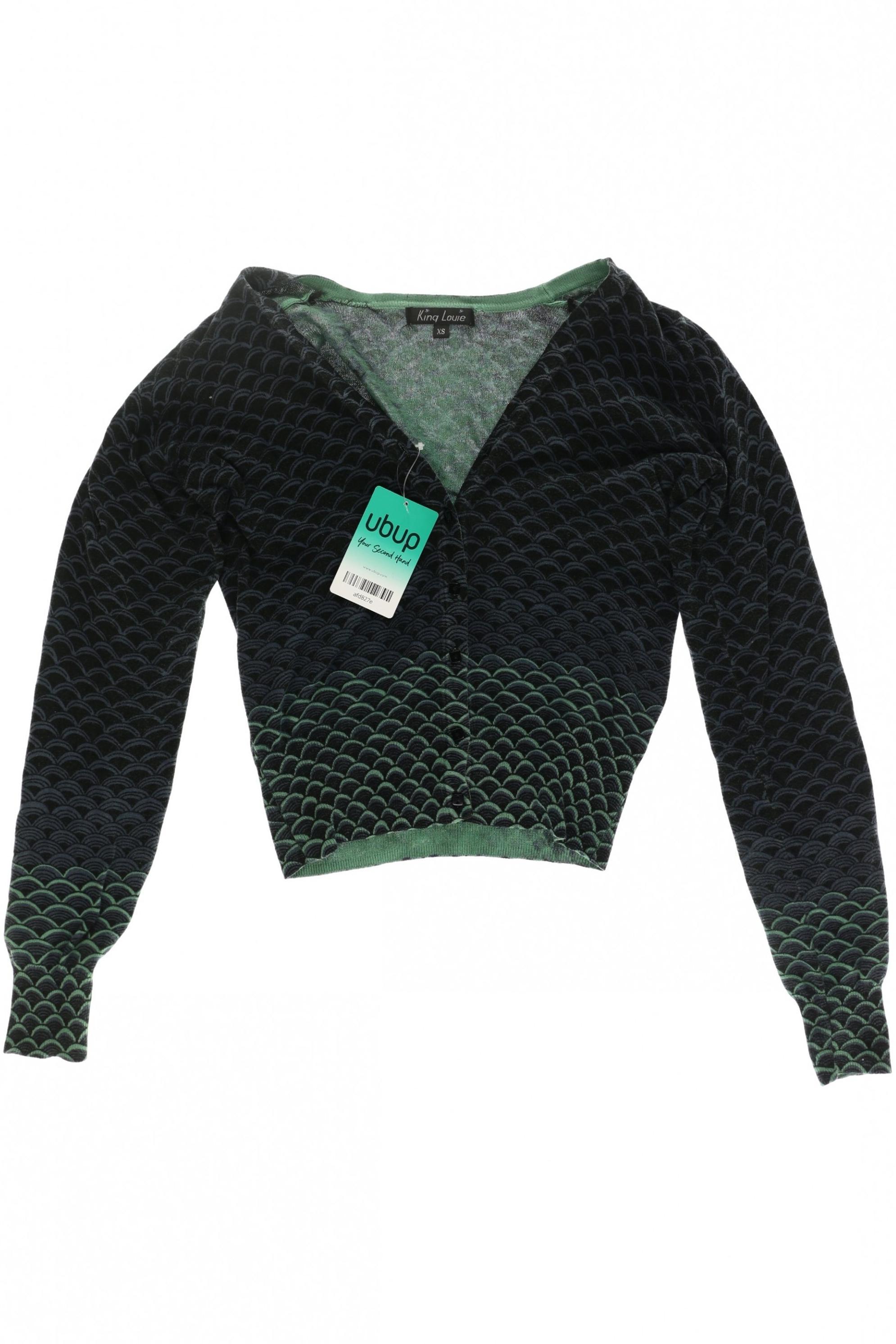 

King Louie Damen Strickjacke, schwarz, Gr.