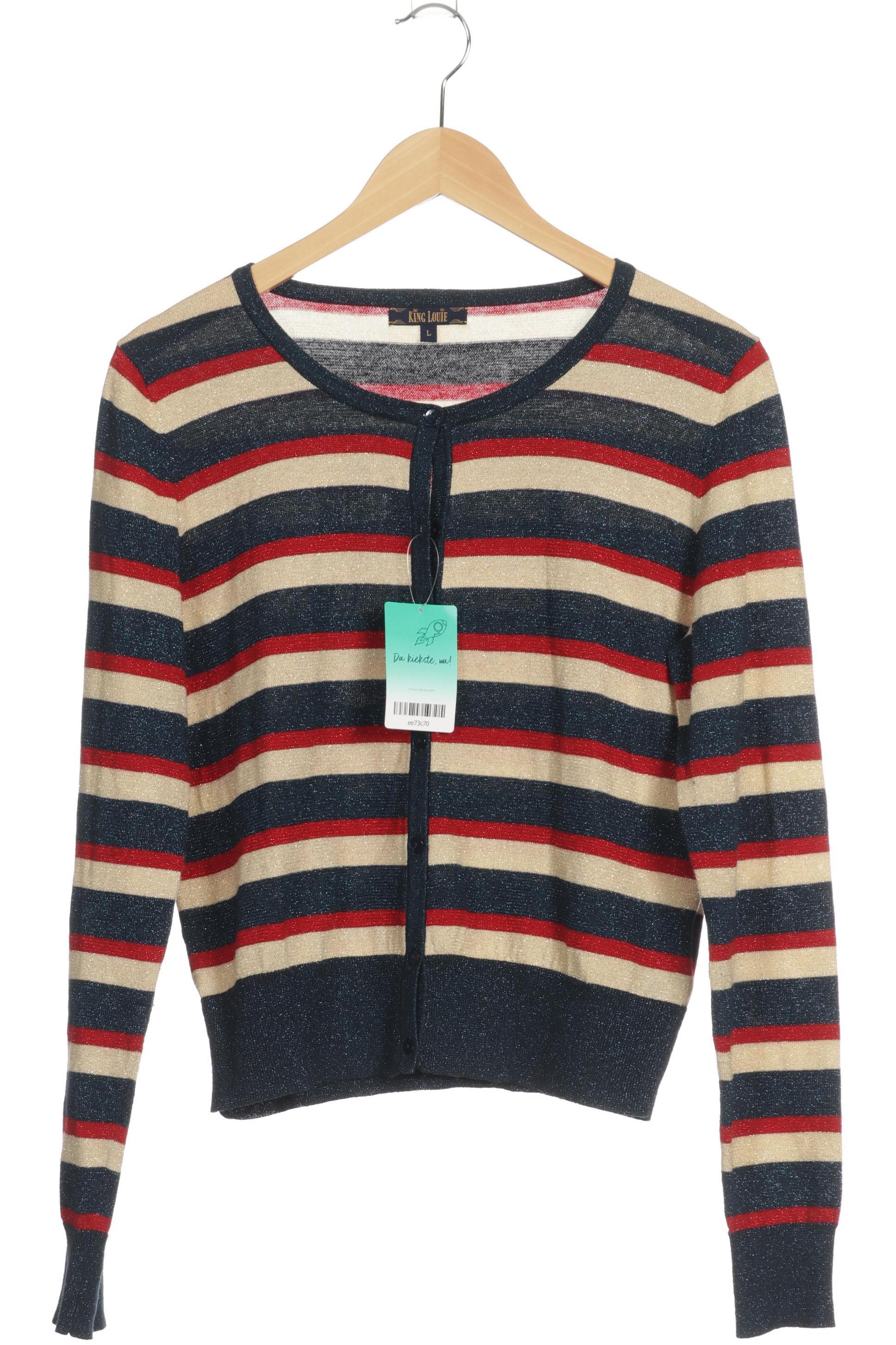 

King Louie Damen Strickjacke, blau, Gr.