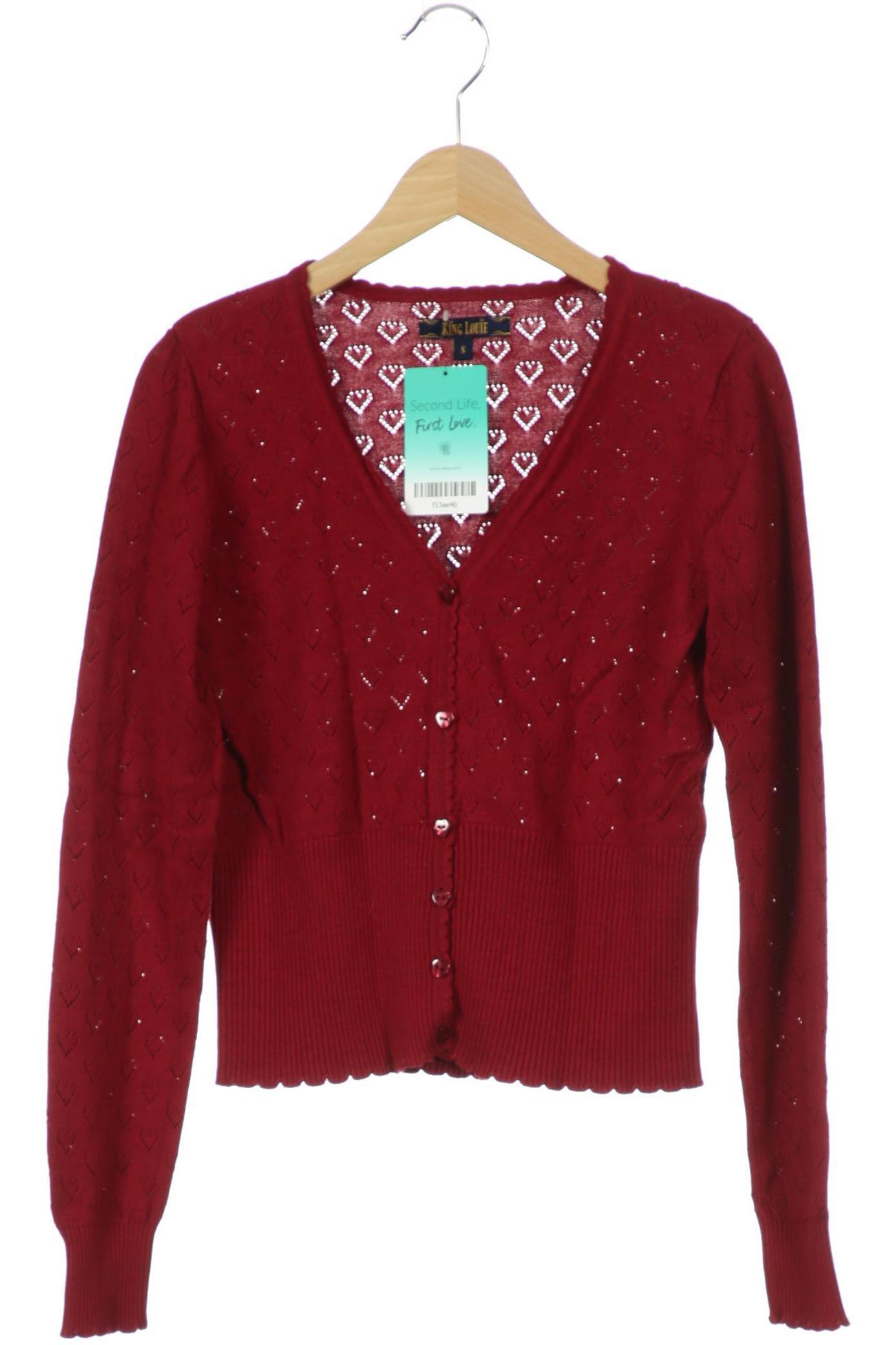 

King Louie Damen Strickjacke, rot, Gr.