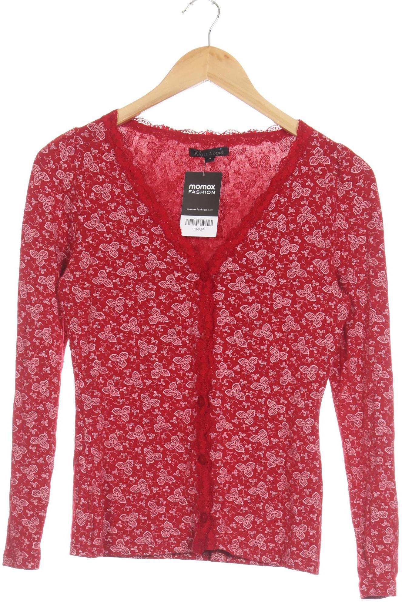 

King Louie Damen Strickjacke, rot, Gr.