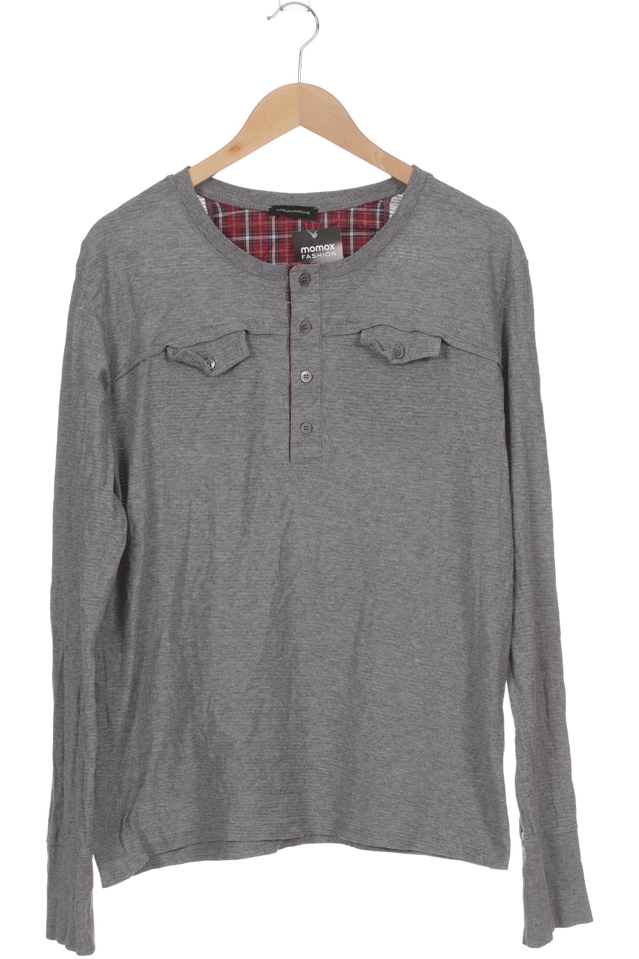 Thumbnail - Kris VAN Assche Herren Langarmshirt, grau, Gr.