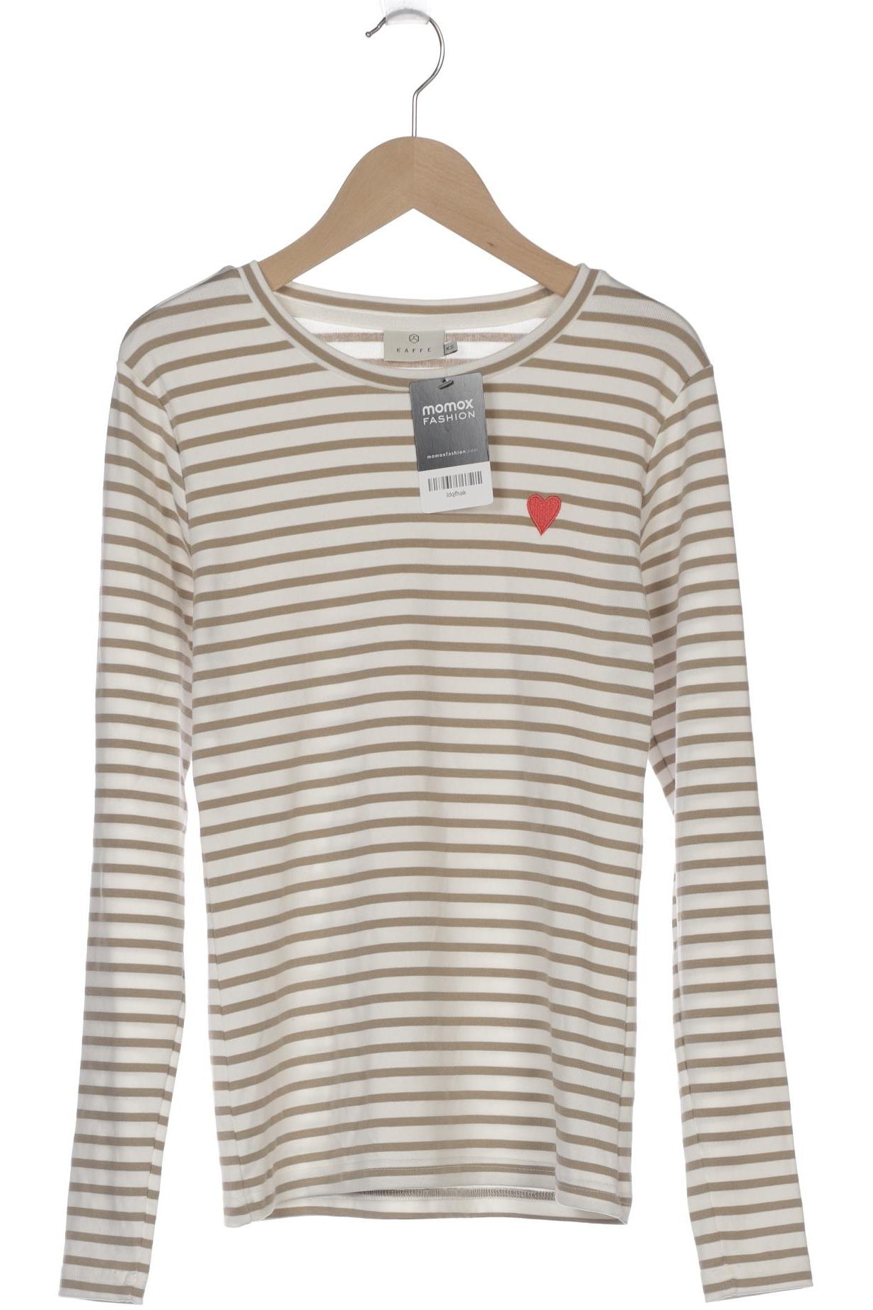 

Kaffe Damen Langarmshirt, weiß, Gr. 34