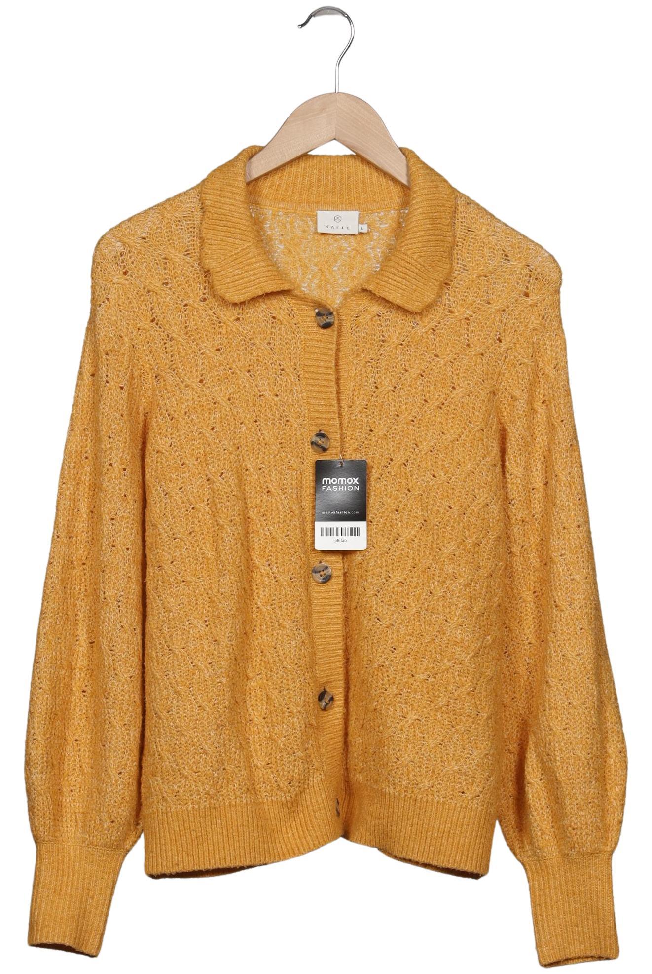 

Kaffe Damen Strickjacke, gelb, Gr. 42