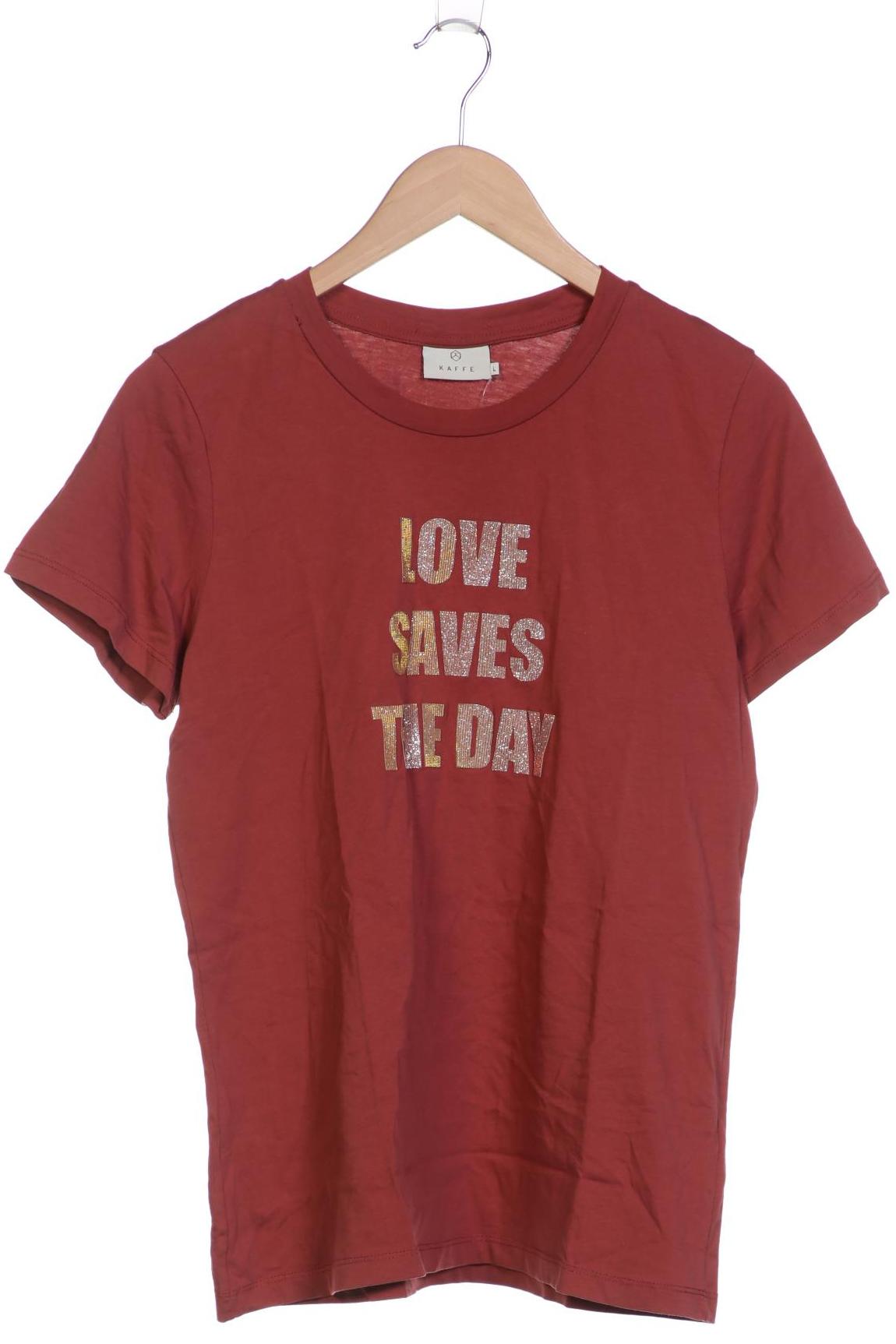 

Kaffe Damen T-Shirt, bordeaux, Gr. 42