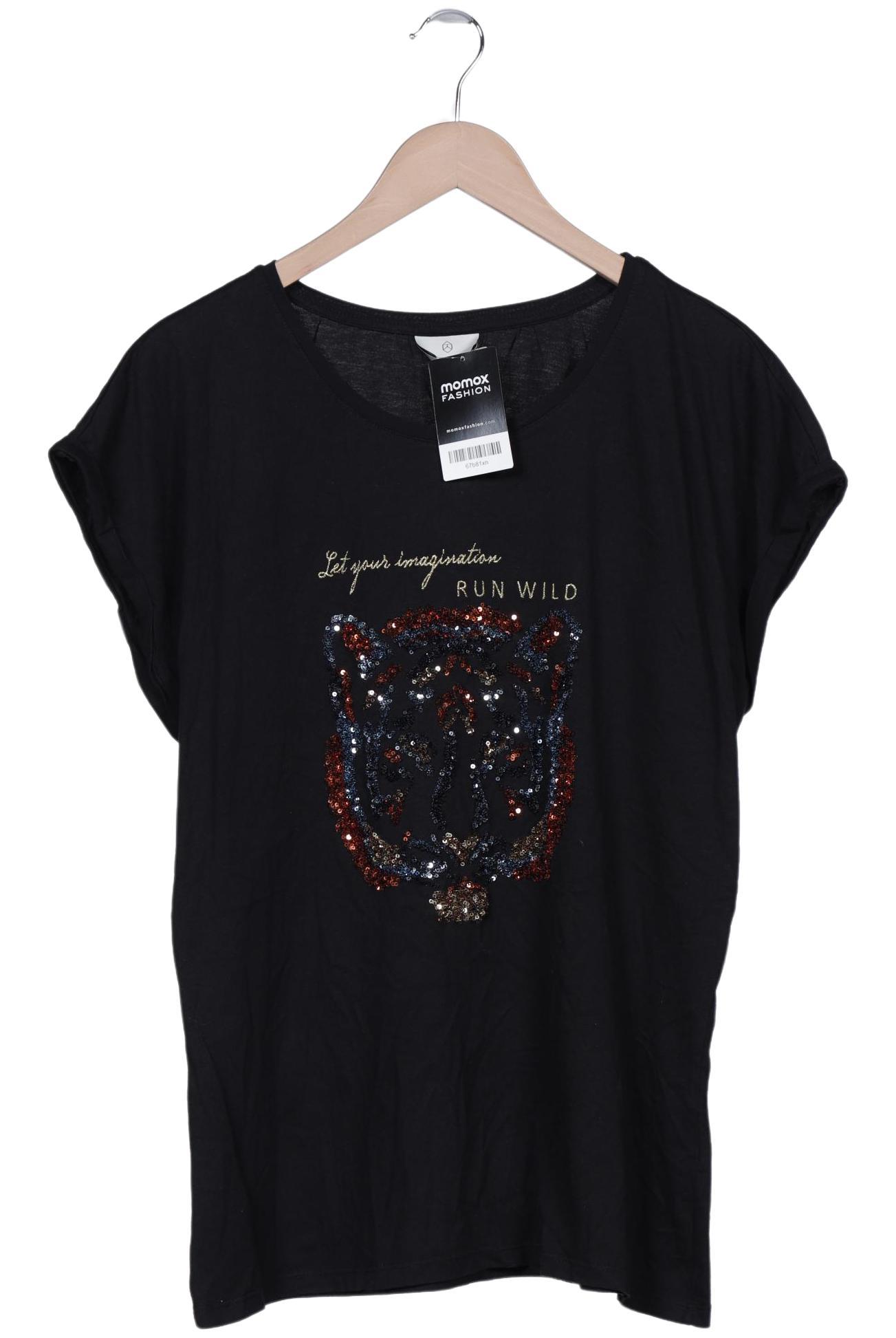 

Kaffe Damen T-Shirt, schwarz, Gr. 46