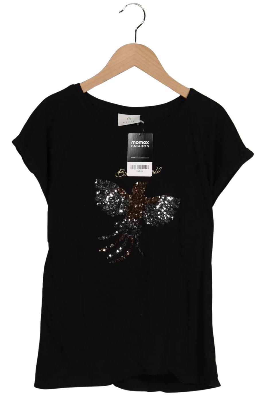 

Kaffe Damen T-Shirt, schwarz, Gr. 38