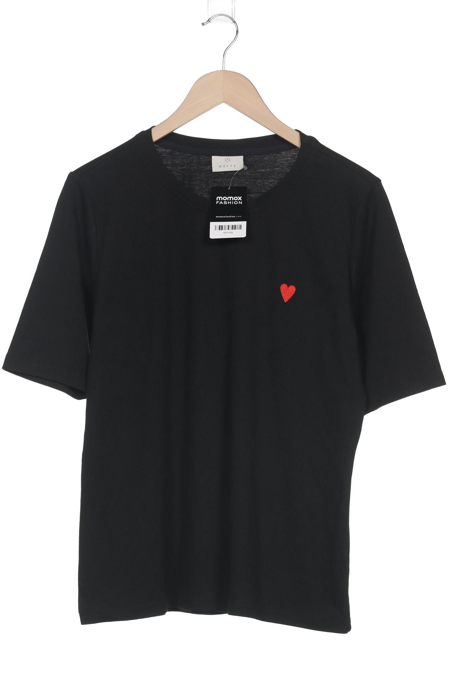 

Kaffe Damen T-Shirt, schwarz, Gr. 44