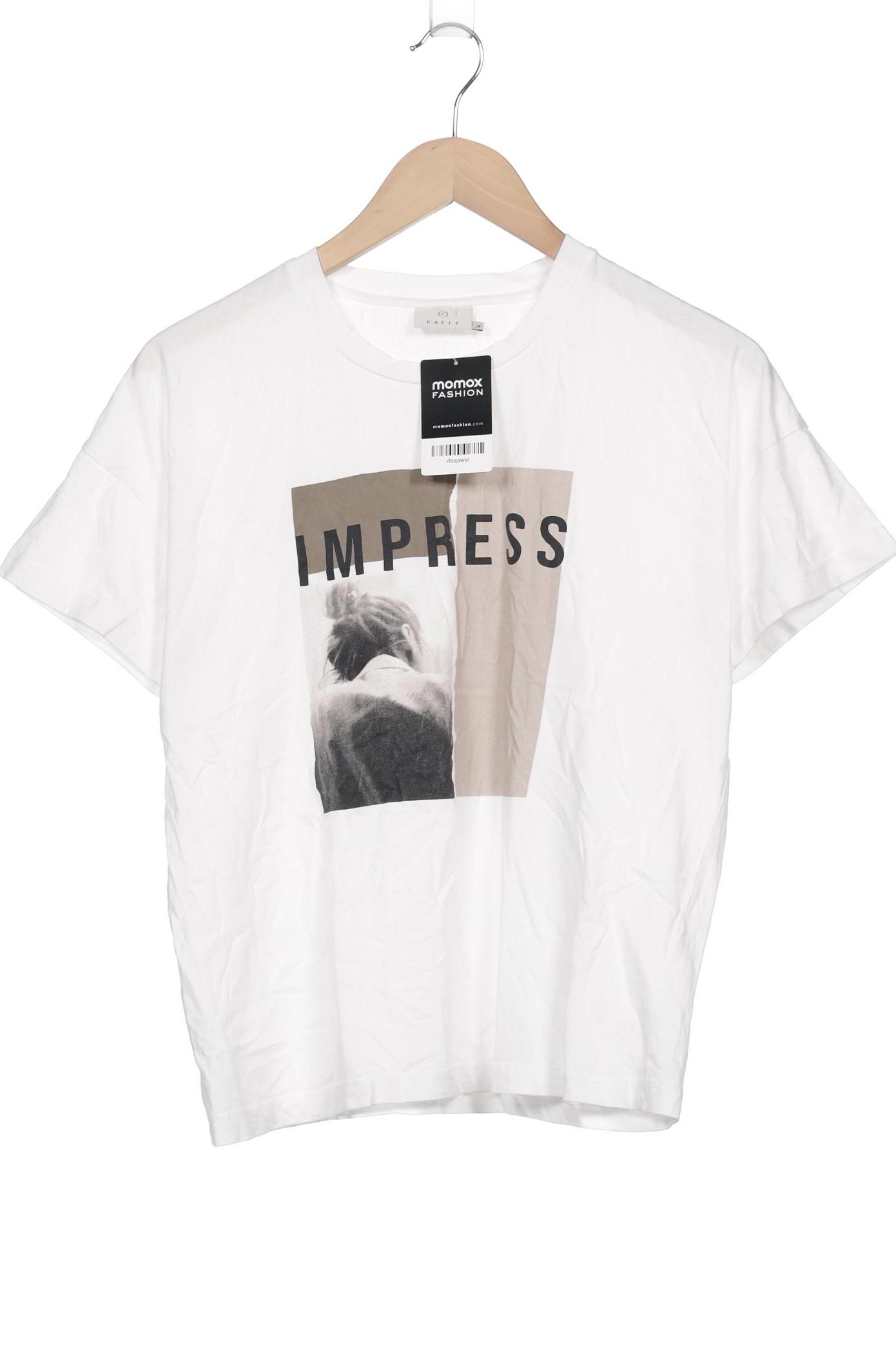 

Kaffe Damen T-Shirt, weiß, Gr. 38