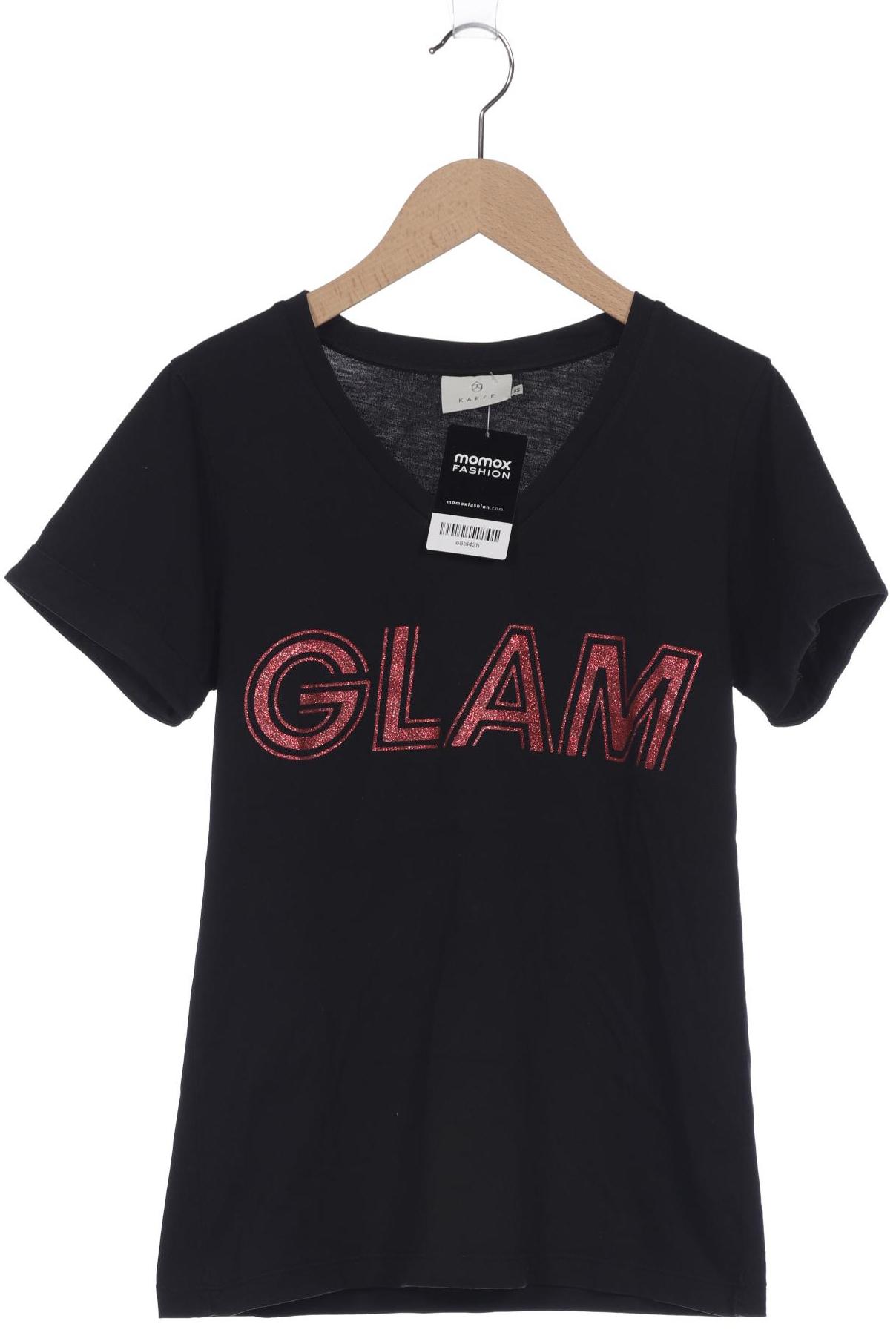 

Kaffe Damen T-Shirt, schwarz