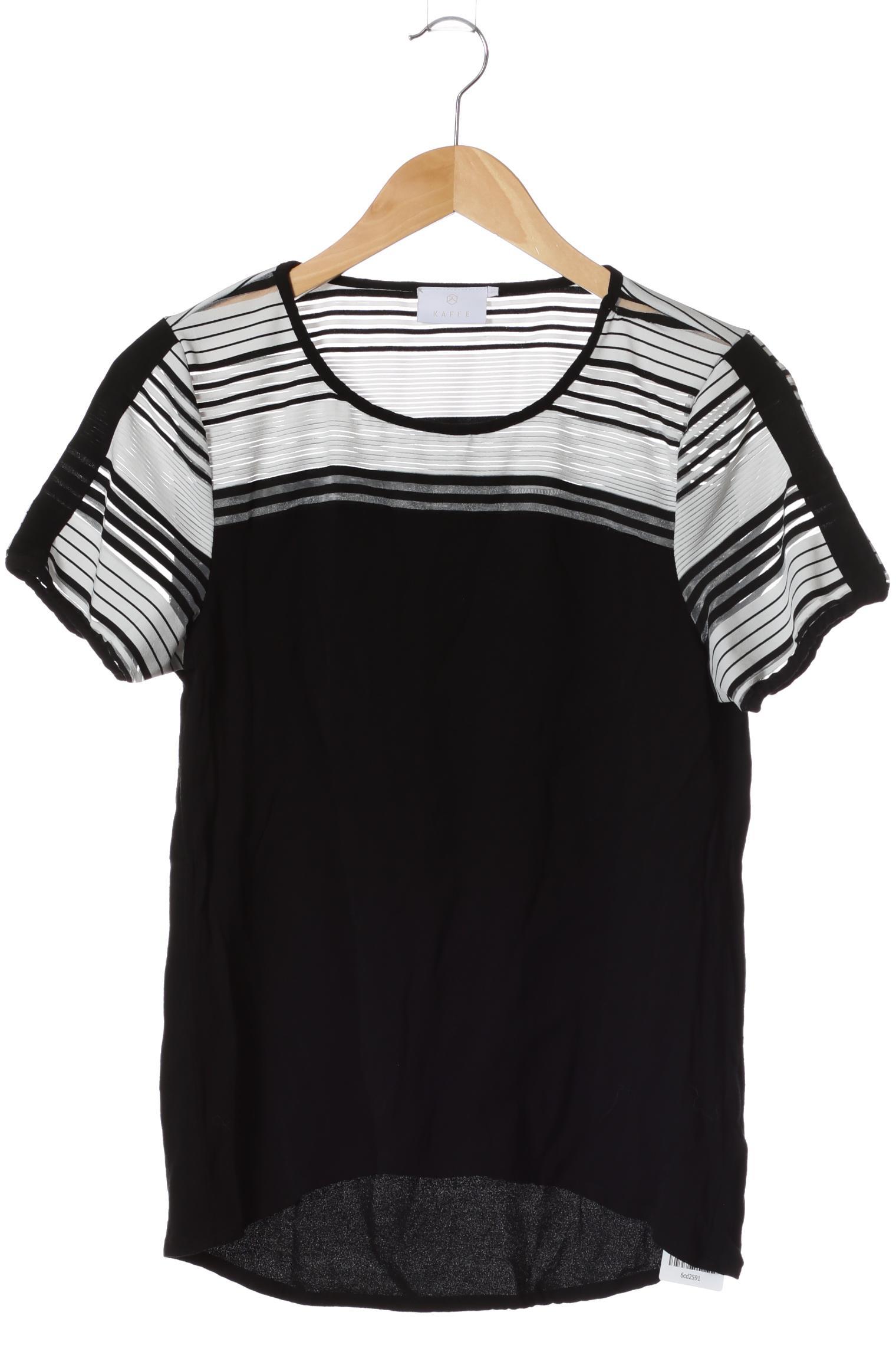 

Kaffe Damen T-Shirt, schwarz, Gr. 38