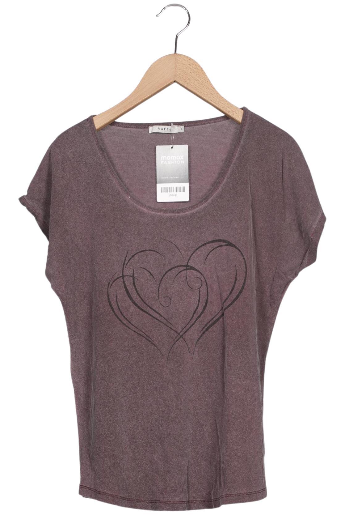 

Kaffe Damen T-Shirt, bordeaux, Gr. 36