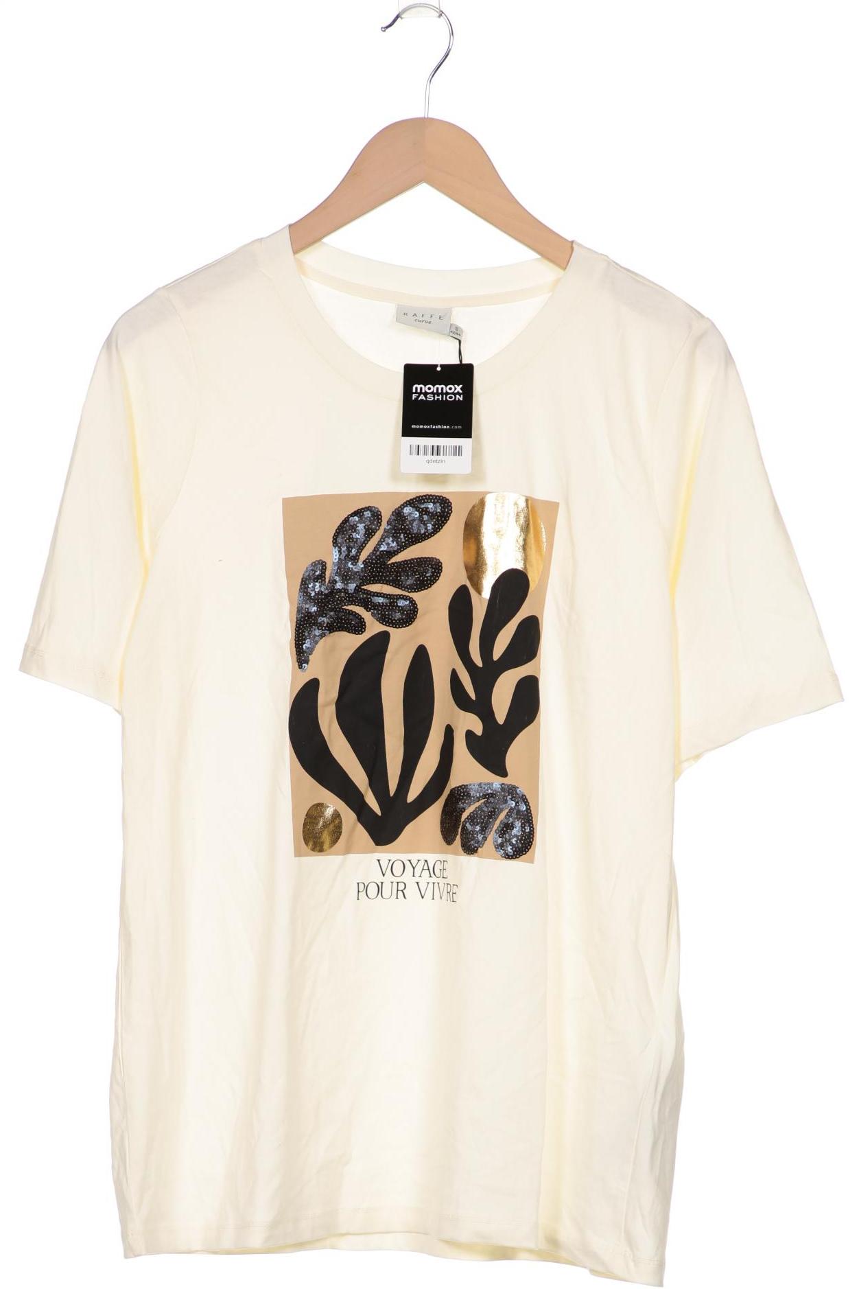 

Kaffe Damen T-Shirt, cremeweiß