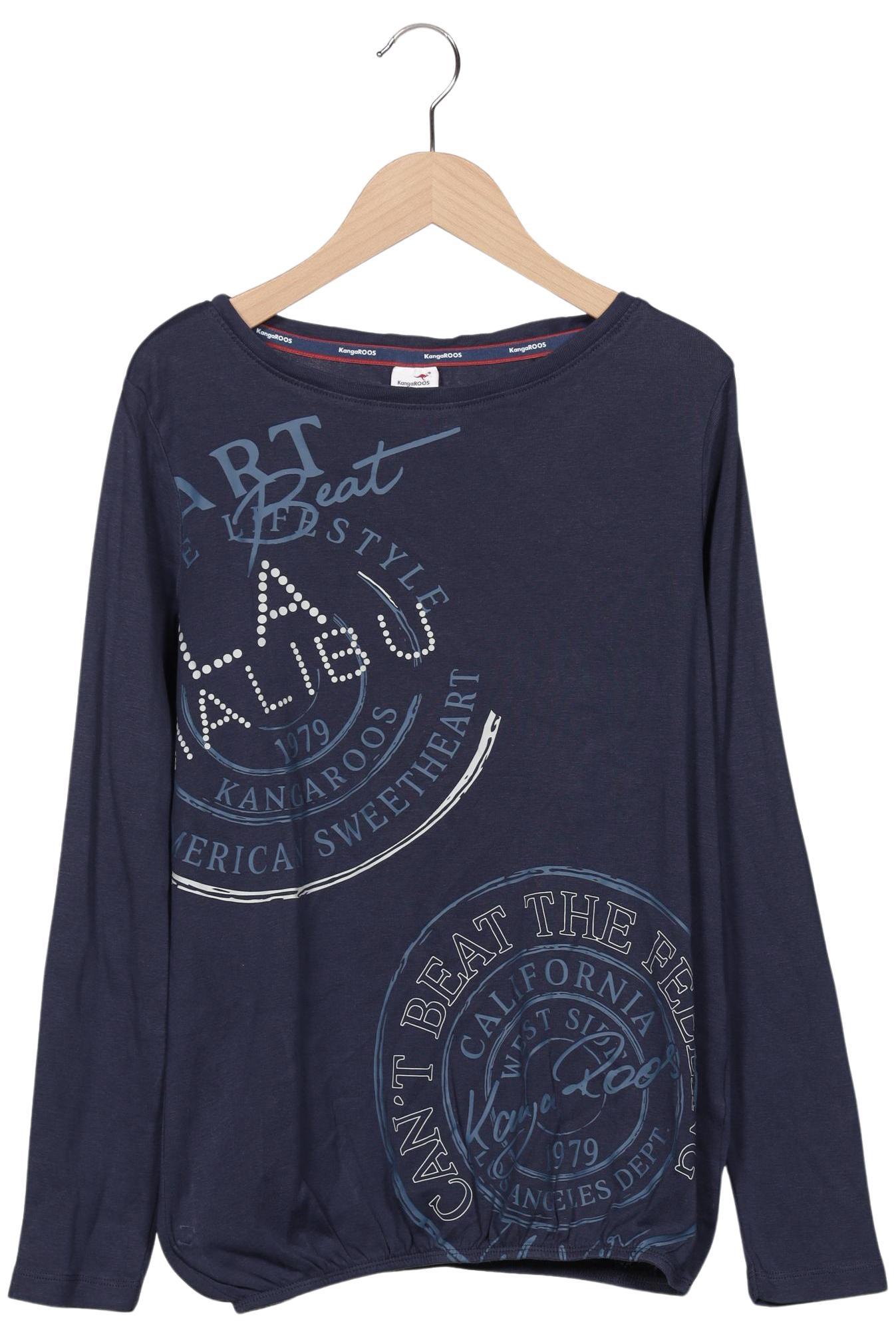 

KangaROOS Damen Langarmshirt, marineblau, Gr. 38