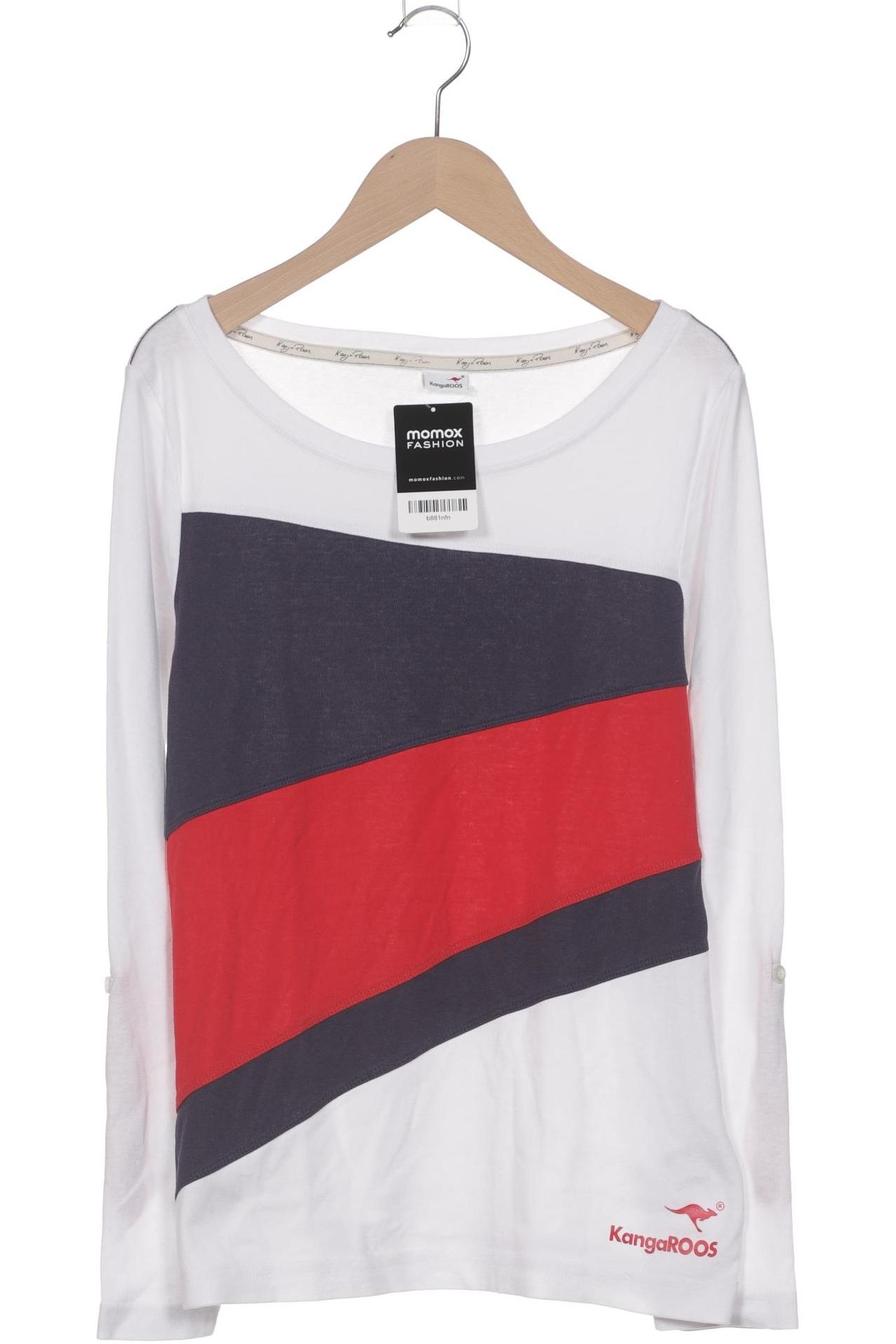 

KangaROOS Damen Langarmshirt, weiß, Gr. 36