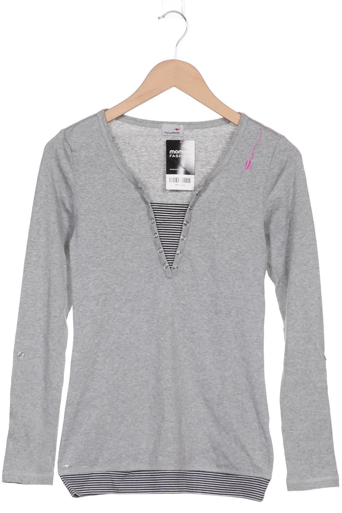 

KangaROOS Damen Langarmshirt, grau, Gr. 38