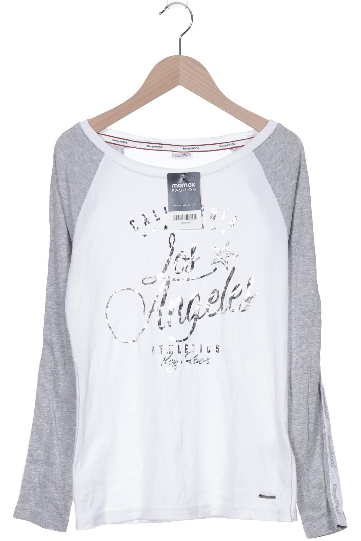 

KangaROOS Damen Langarmshirt, weiß, Gr. 36