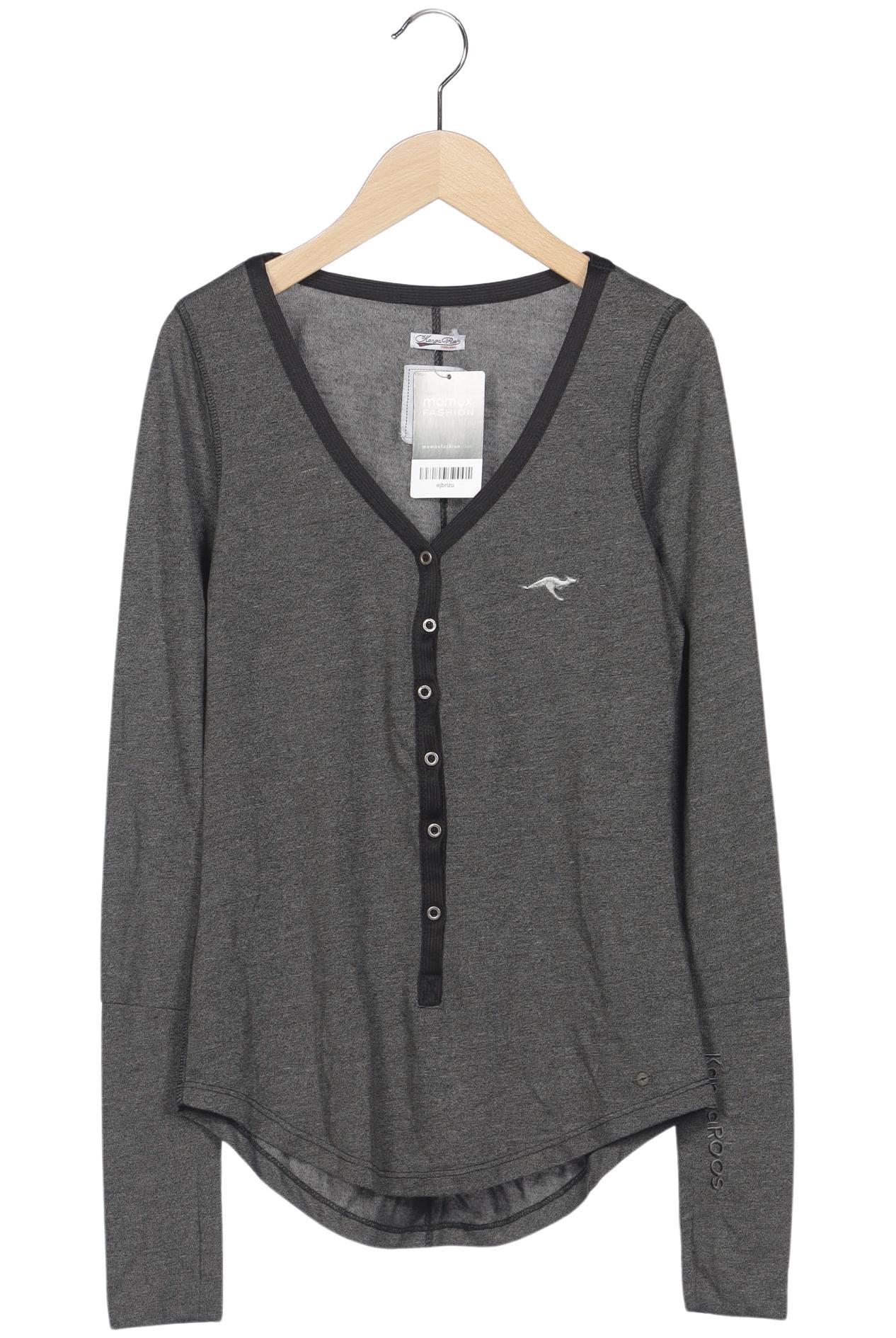 

KangaROOS Damen Langarmshirt, grau, Gr. 36