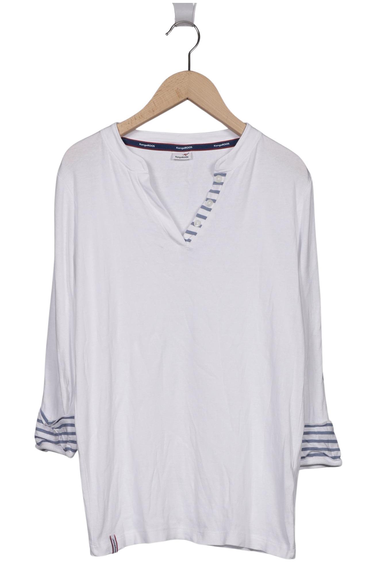 

KangaROOS Damen Langarmshirt, weiß, Gr. 40