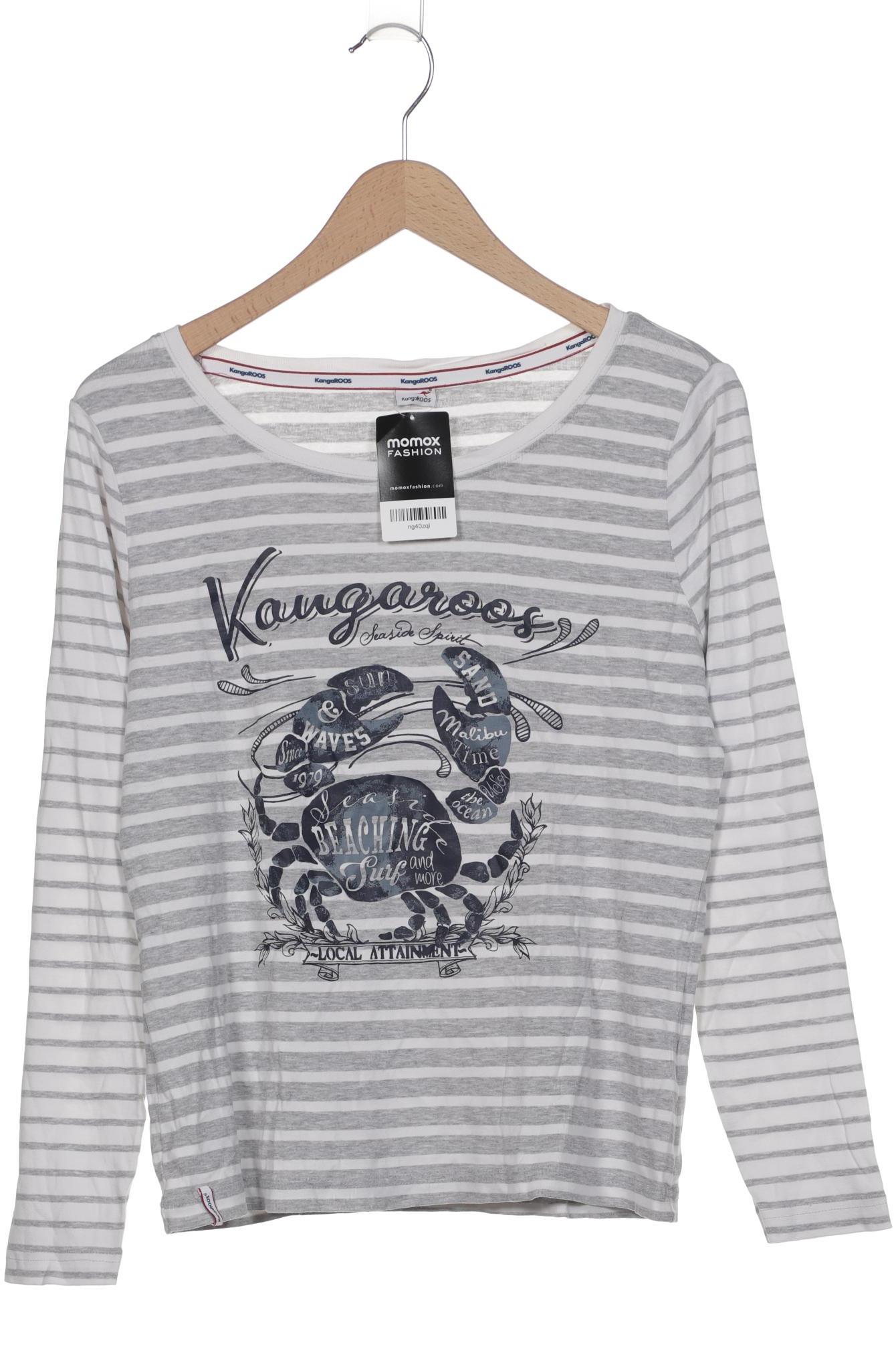 

KangaROOS Damen Langarmshirt, weiß, Gr. 44