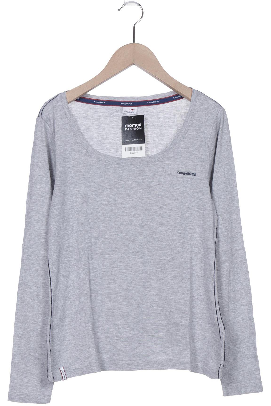 

KangaROOS Damen Langarmshirt, grau, Gr. 36