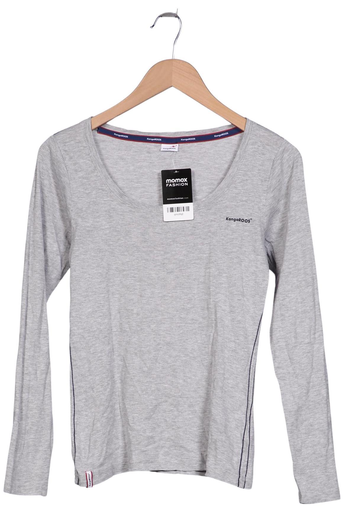 

KangaROOS Damen Langarmshirt, grau, Gr. 36