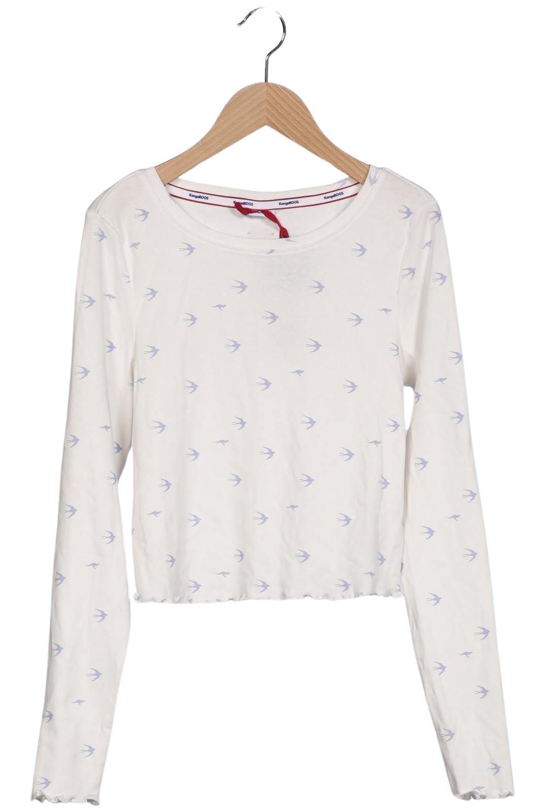 

KangaROOS Damen Langarmshirt, weiß, Gr. 36