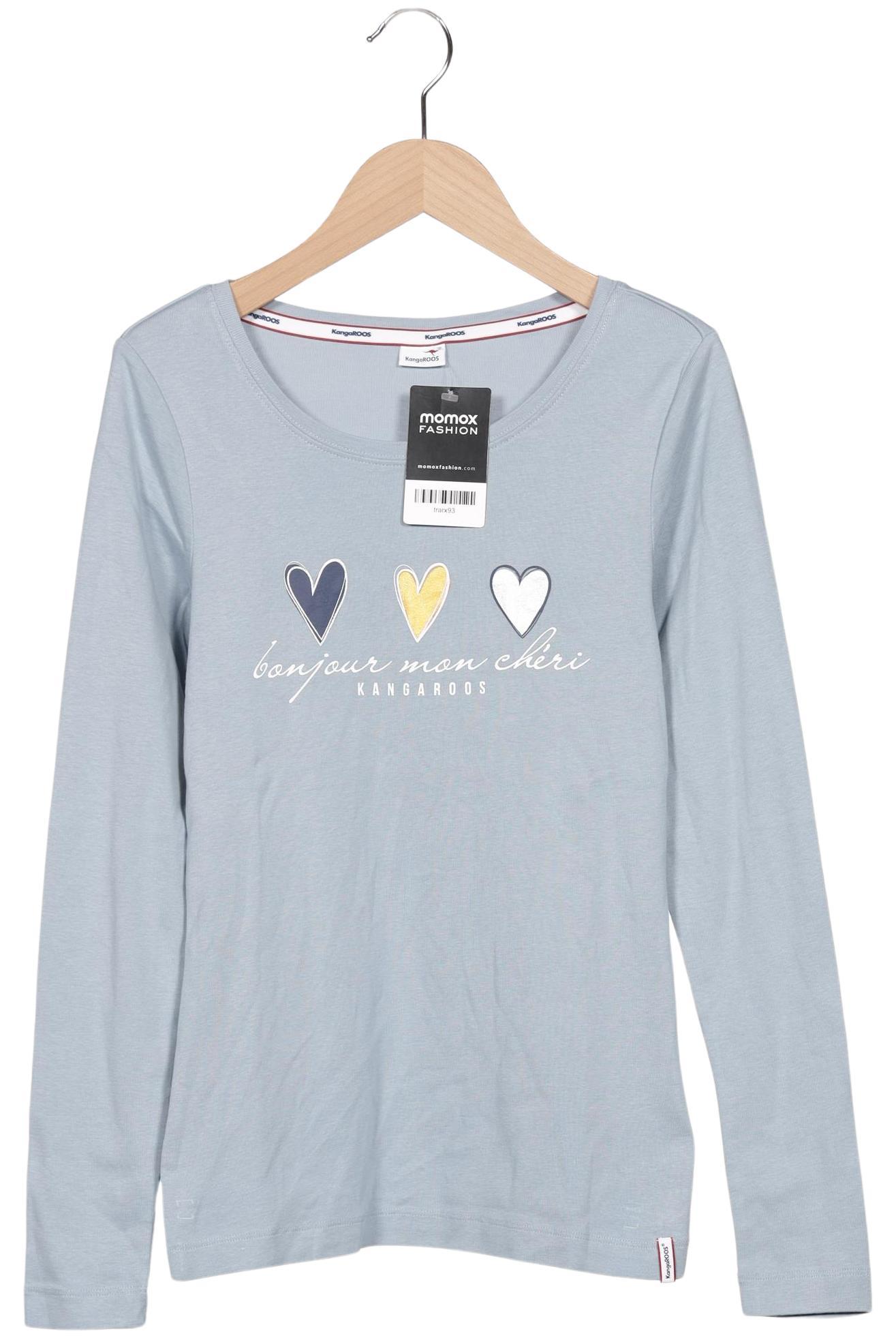 

KangaROOS Damen Langarmshirt, hellblau, Gr. 34