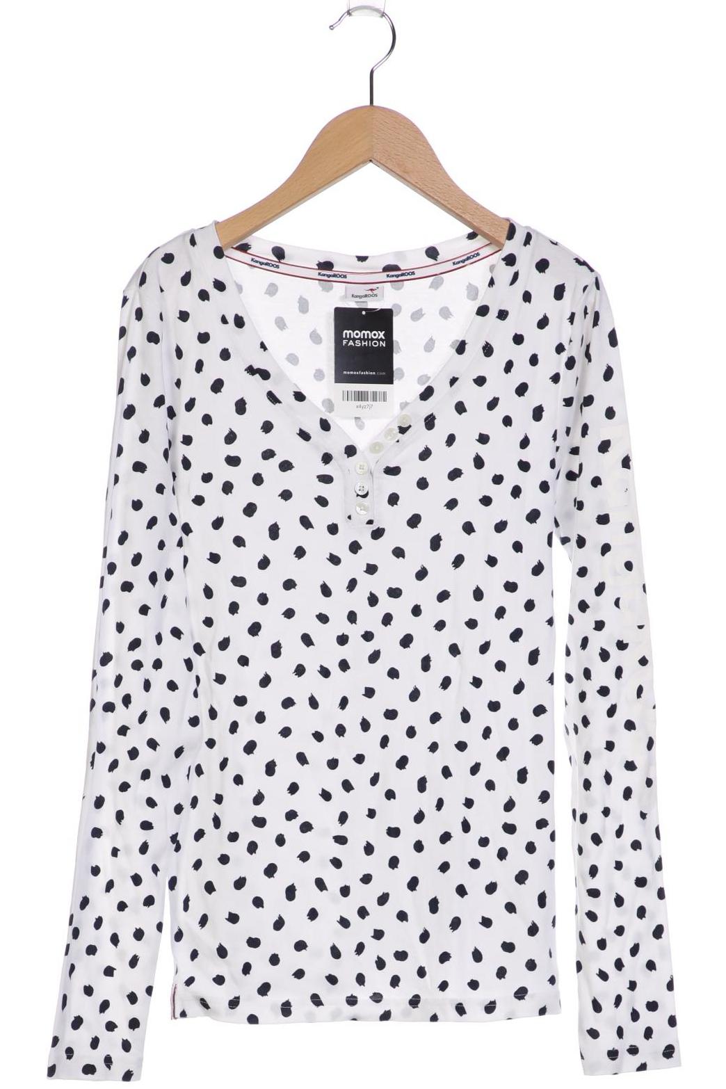 

KangaROOS Damen Langarmshirt, weiß, Gr. 36